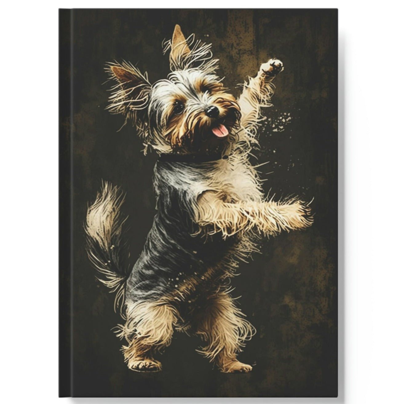 Biewer Terrier Notebook - Dancing Dog - Biewer Terrier Inspirations - Hard Backed Journal