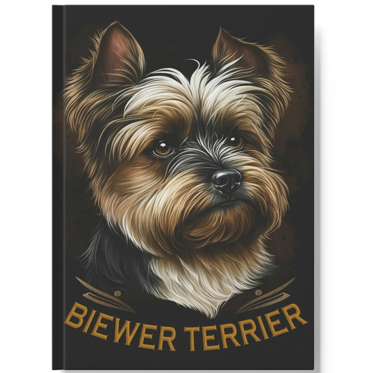 Biewer Terrier Notebook - Emblem - Biewer Terrier Inspirations - Hard Backed Journal
