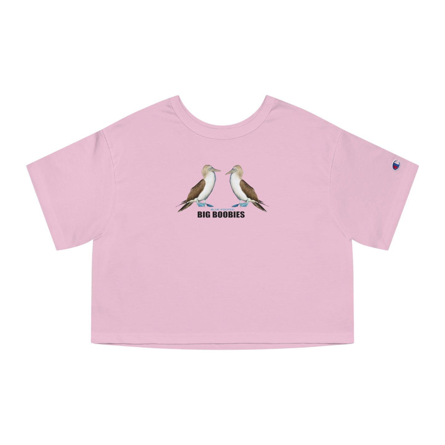 Big Blue-Footed Boobies Champion Women's Heritage Cropped T-Shirt