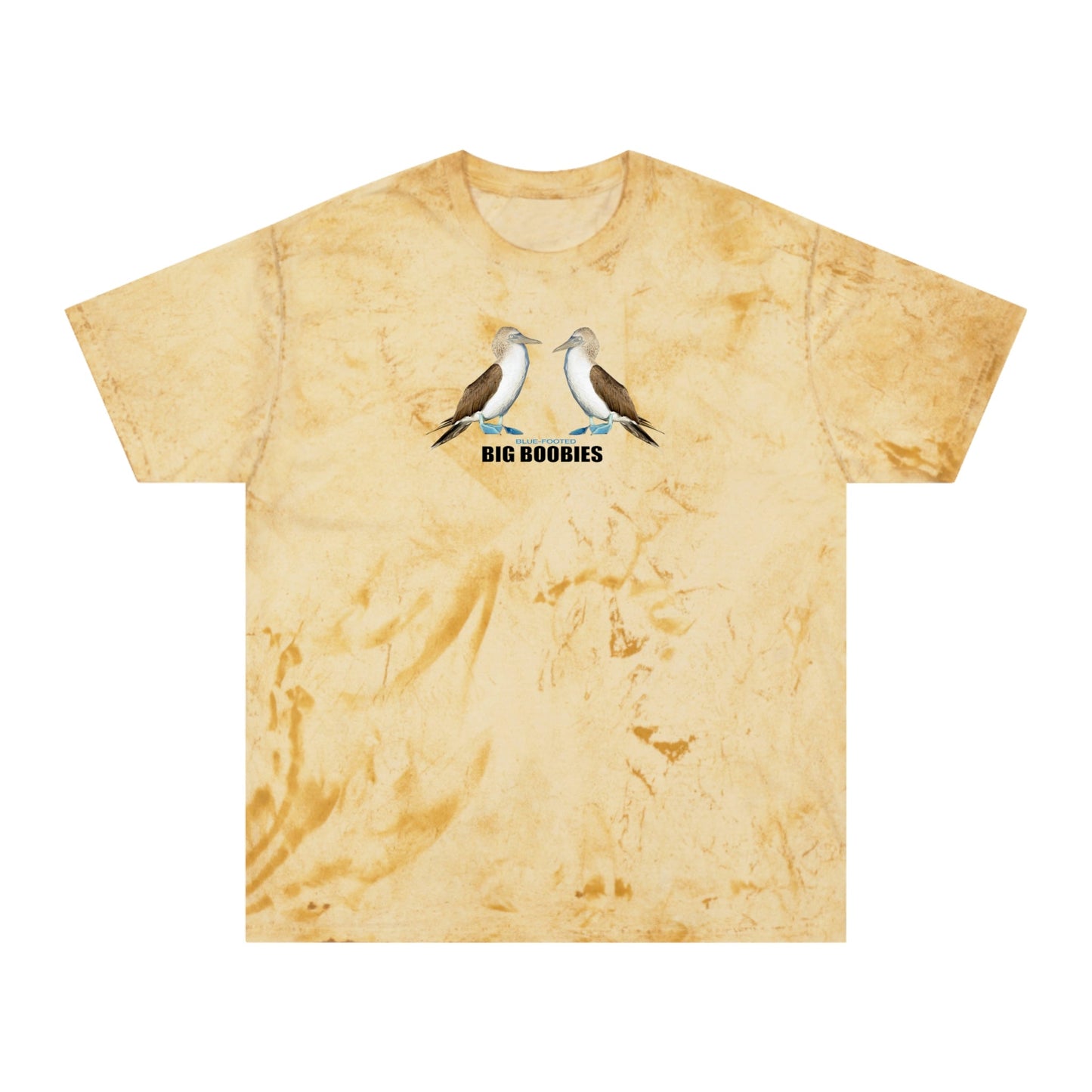 Big Blue-Footed Boobies Color Blast Tie-Dye T-Shirt