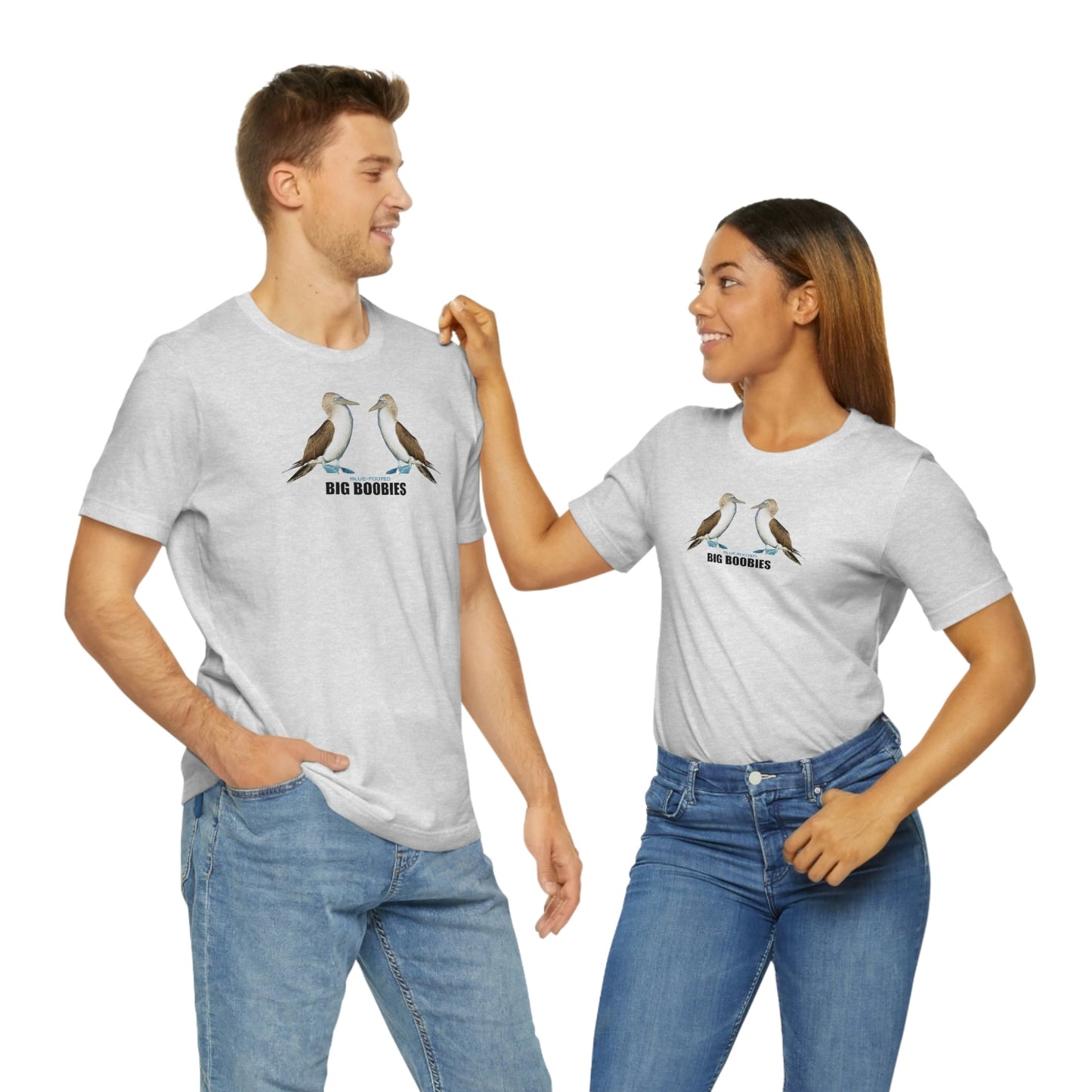 Big Blue-Footed Boobies Jersey Short Sleeve Tee