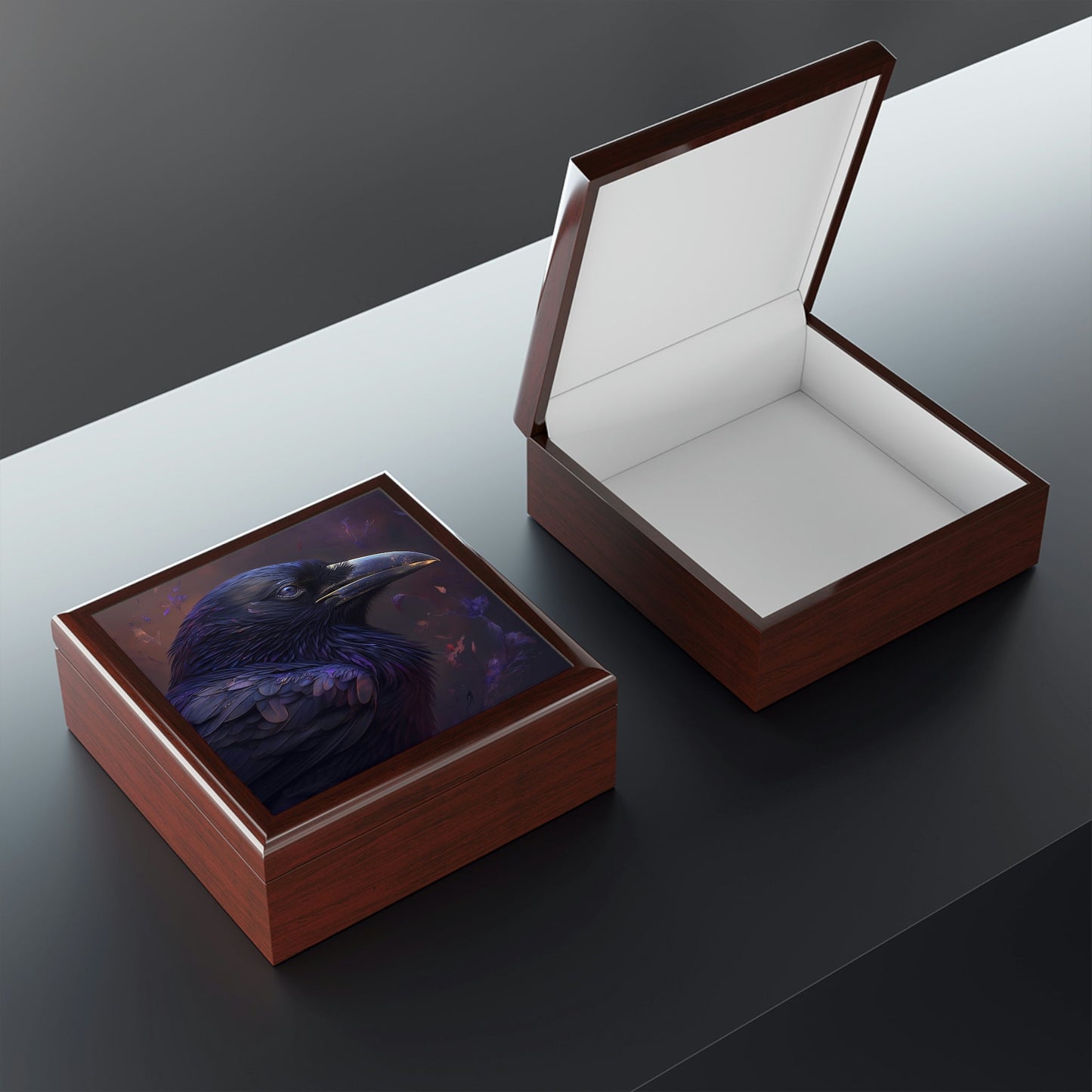 Black Raven Jewelry Box