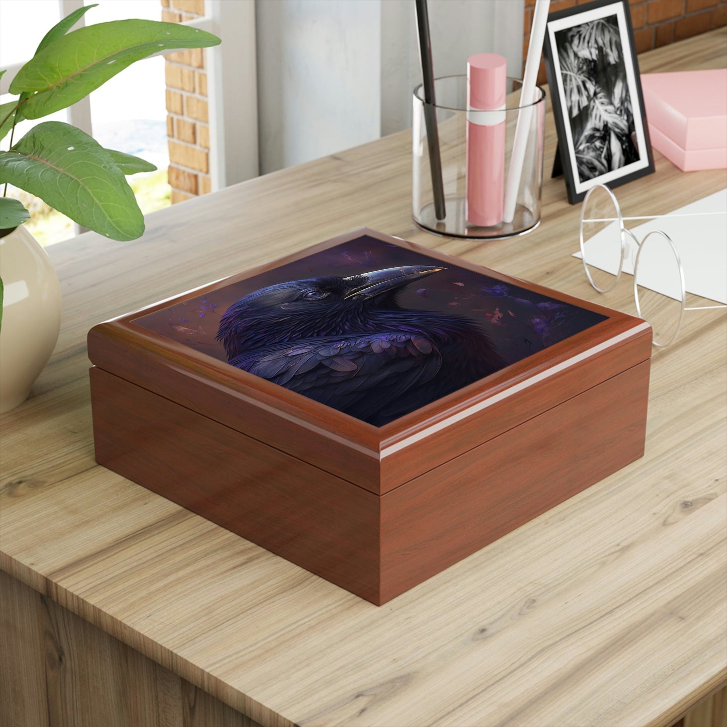 Black Raven Jewelry Box