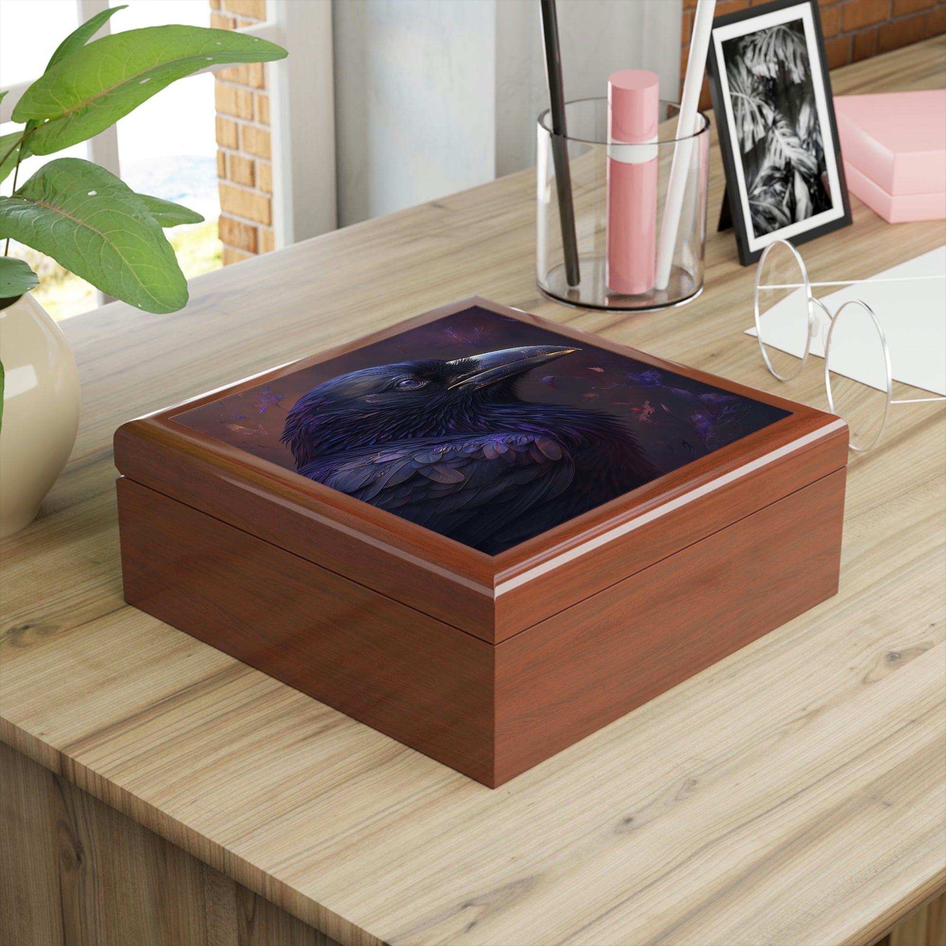 Black Raven Jewelry Box