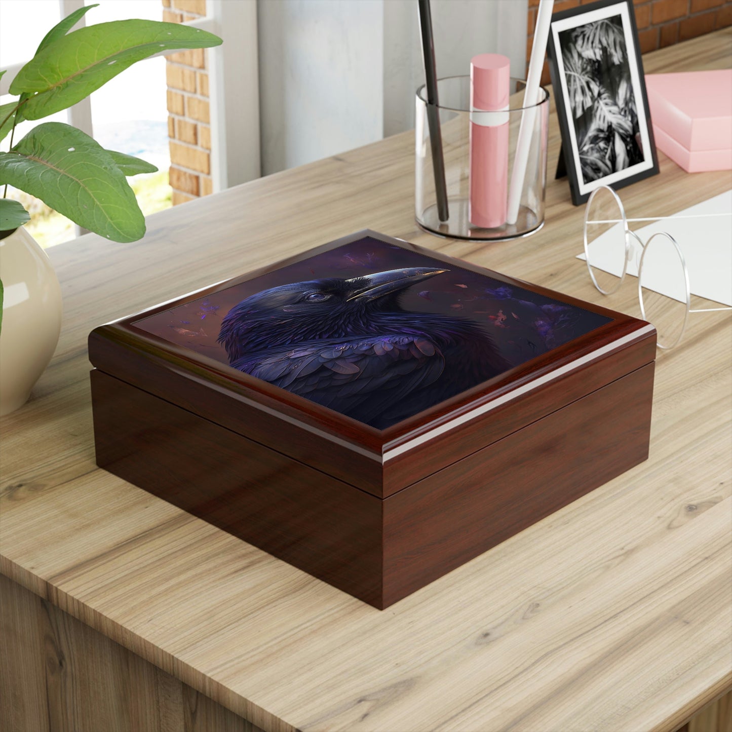 Black Raven Jewelry Box