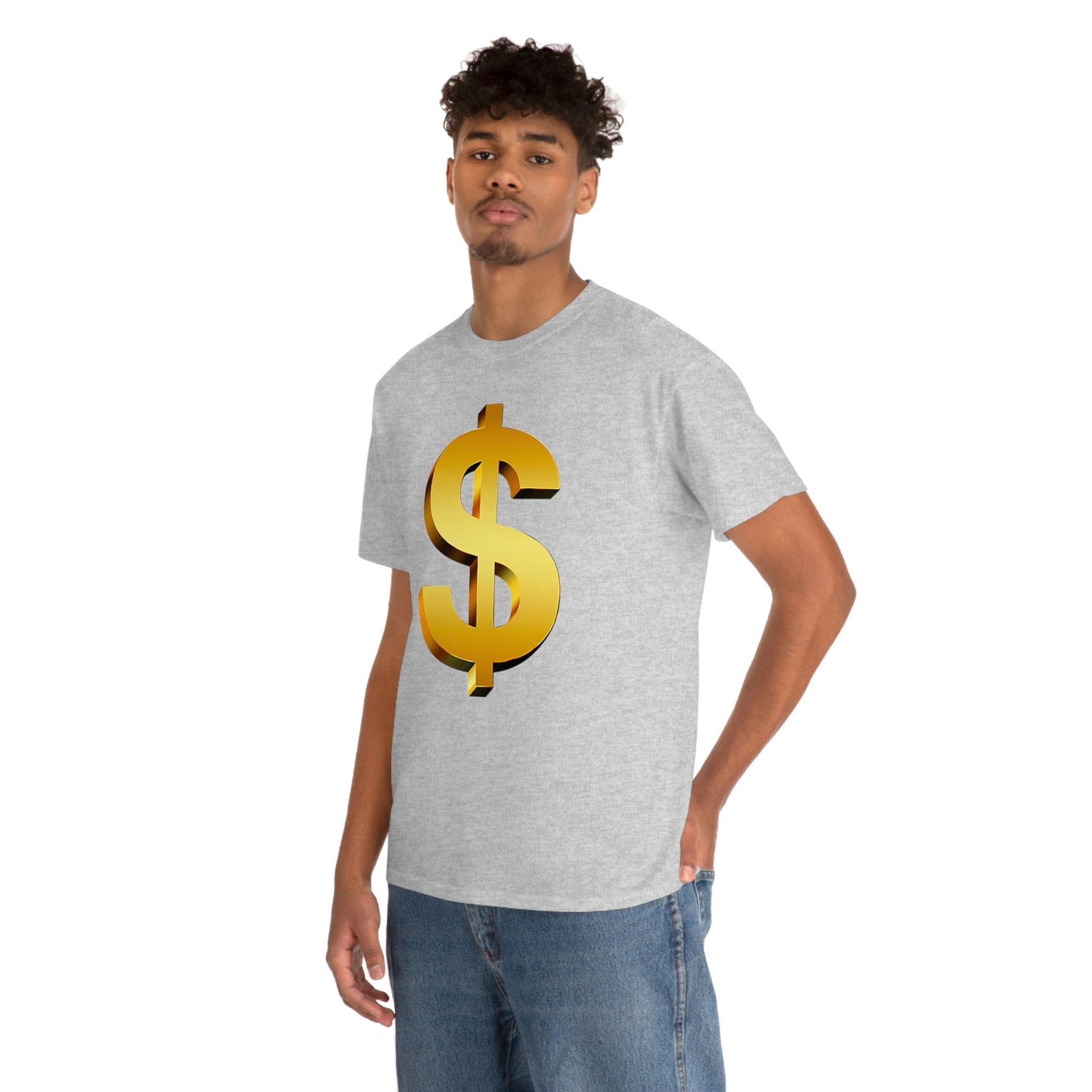 Bling Money Cash My Money Folds Unisex Heavy Cotton Tee Bills cash currency bucks coin funds gold dollar C-note big shot deep pocket