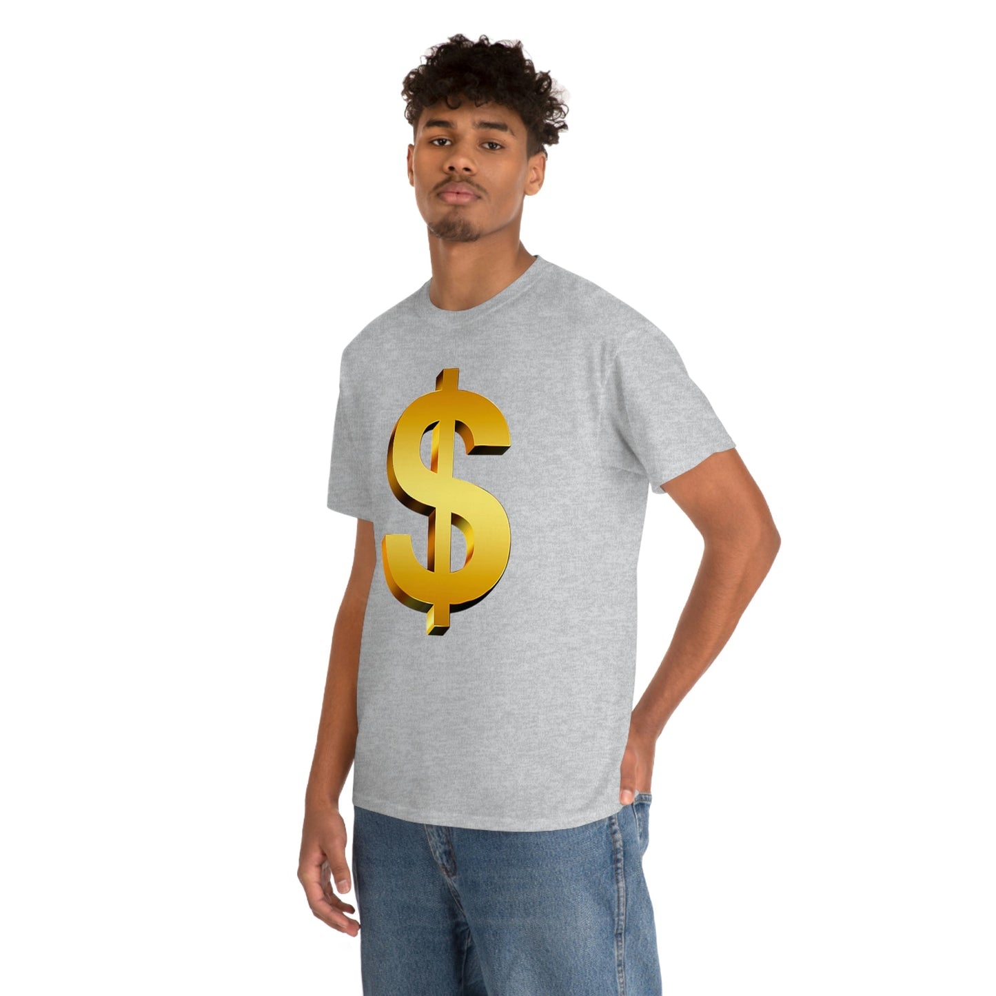 Bling Money Cash My Money Folds Unisex Heavy Cotton Tee Bills cash currency bucks coin funds gold dollar C-note big shot deep pocket