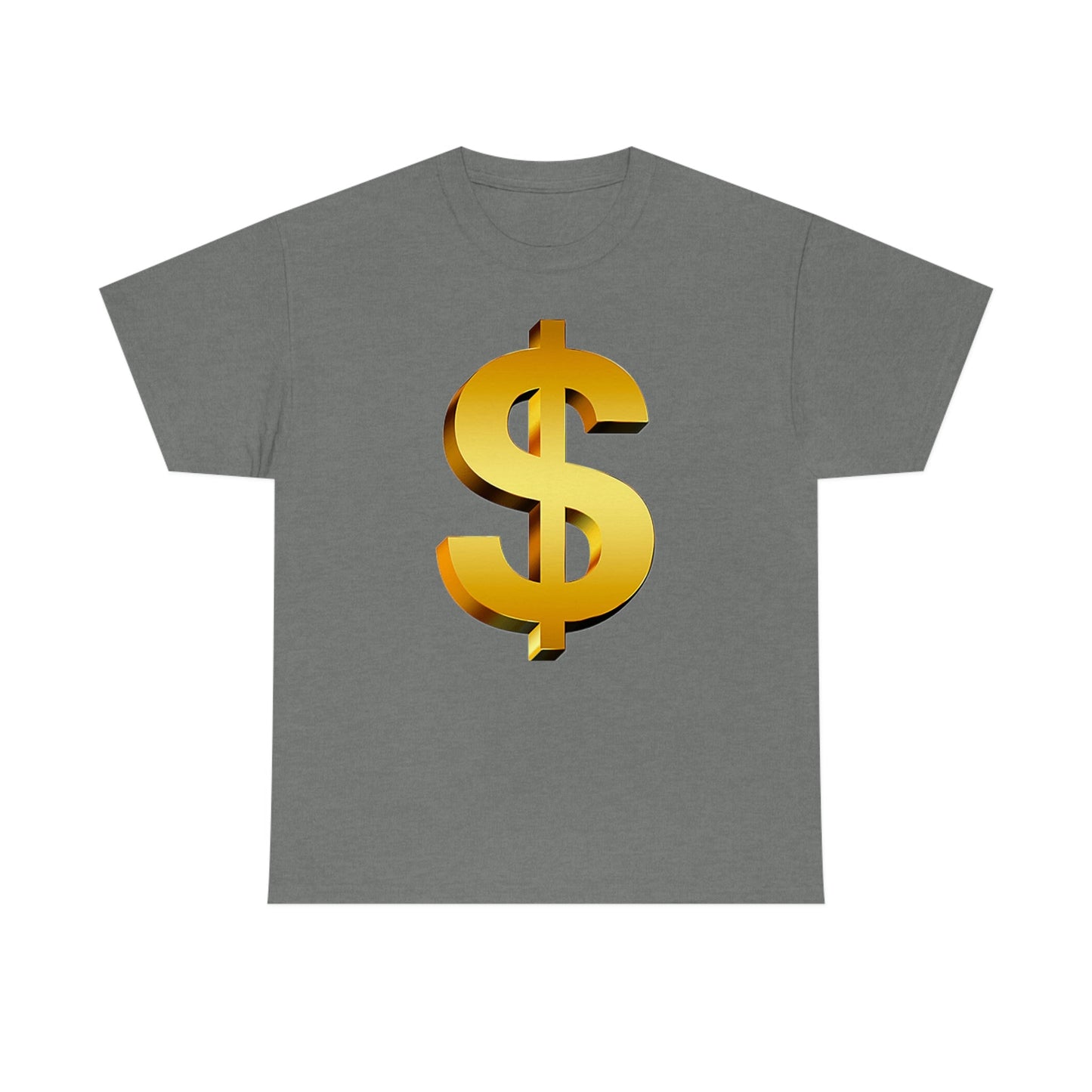 Bling Money Cash My Money Folds Unisex Heavy Cotton Tee Bills cash currency bucks coin funds gold dollar C-note big shot deep pocket