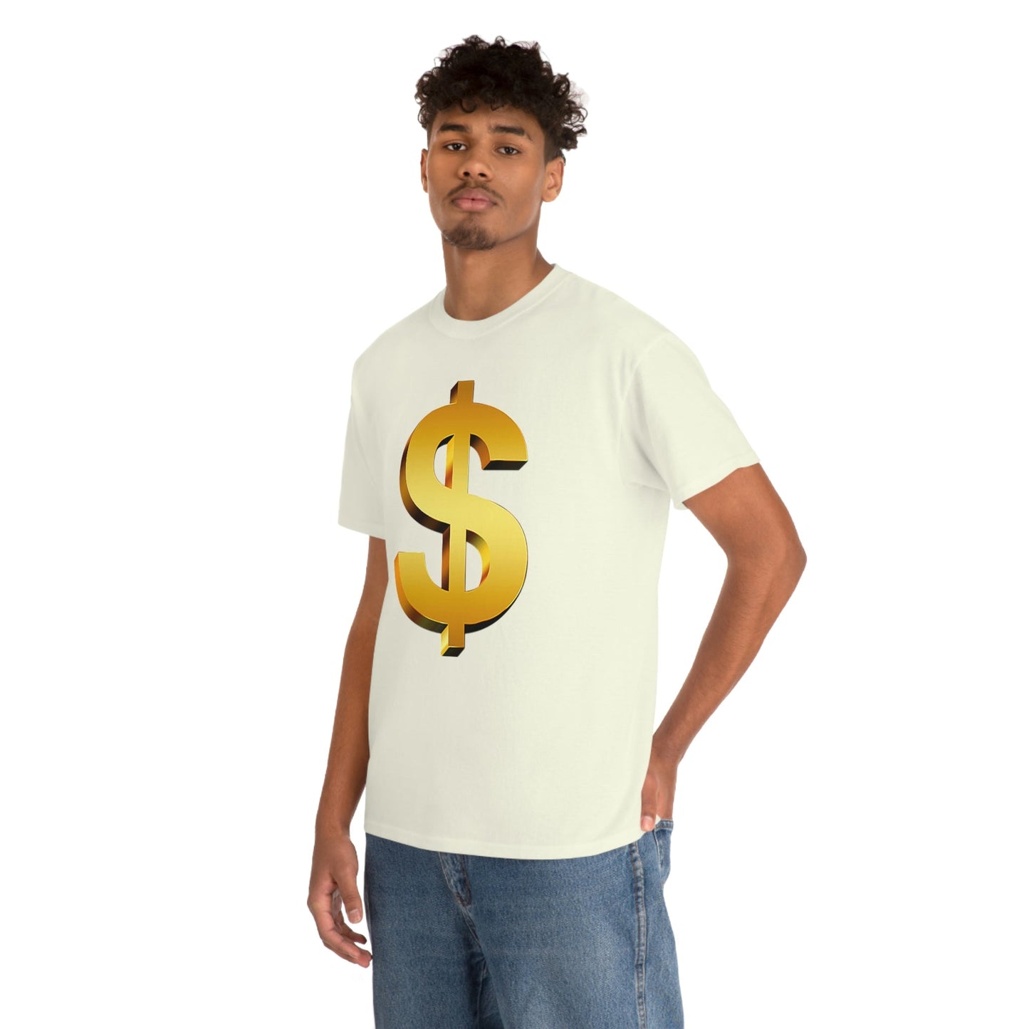 Bling Money Cash My Money Folds Unisex Heavy Cotton Tee Bills cash currency bucks coin funds gold dollar C-note big shot deep pocket