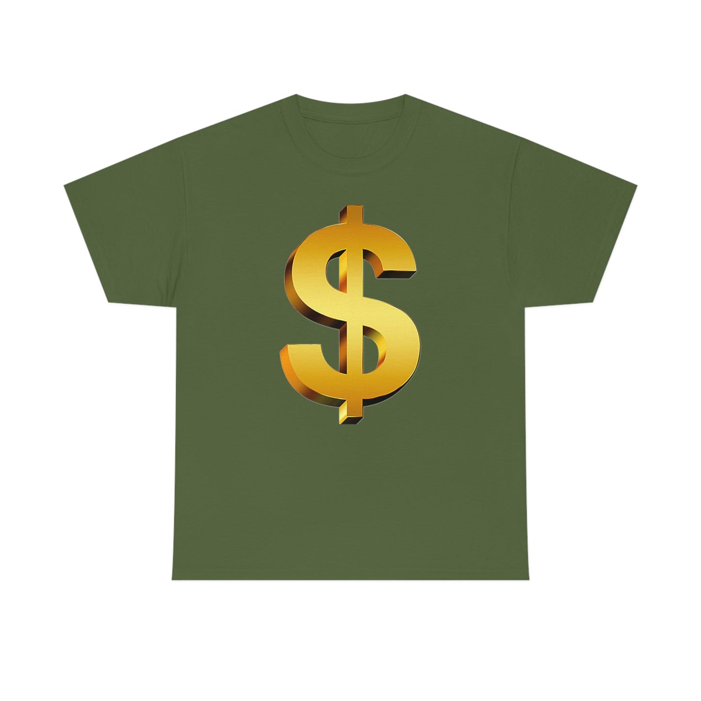 Bling Money Cash My Money Folds Unisex Heavy Cotton Tee Bills cash currency bucks coin funds gold dollar C-note big shot deep pocket