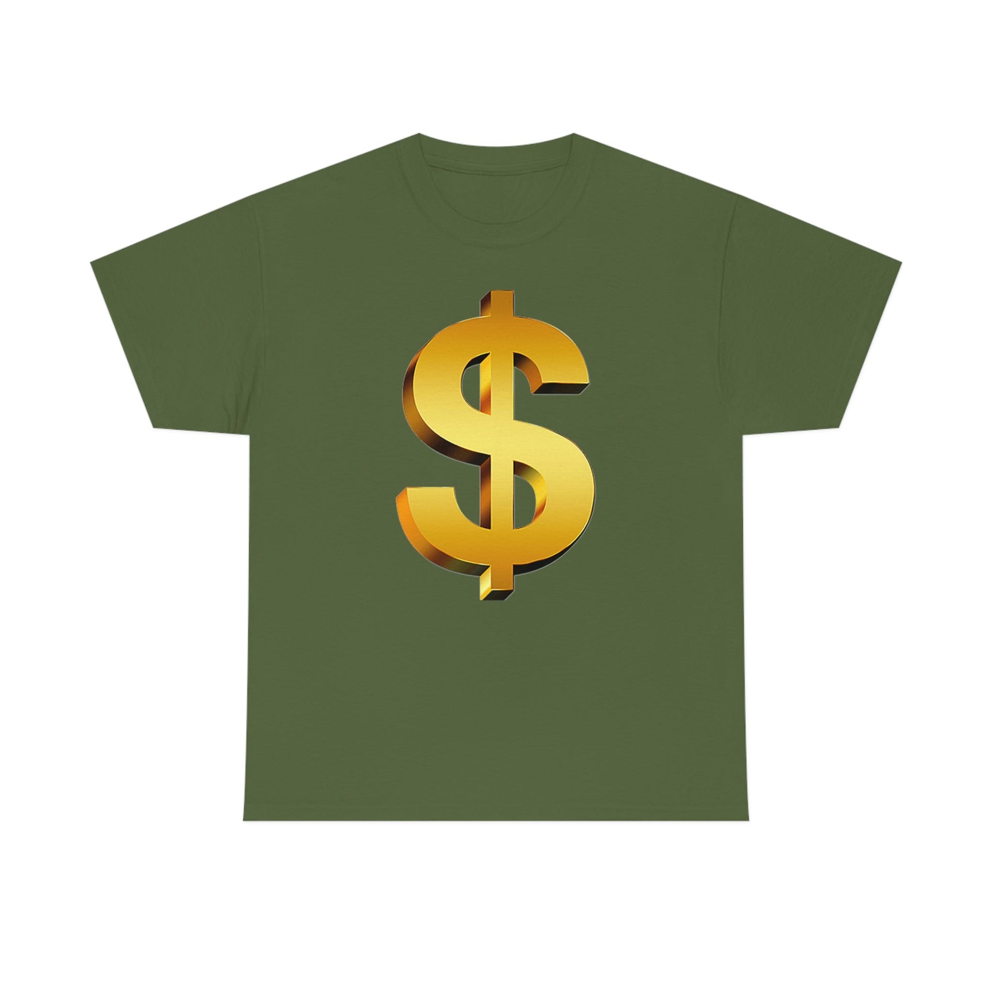 Bling Money Cash My Money Folds Unisex Heavy Cotton Tee Bills cash currency bucks coin funds gold dollar C-note big shot deep pocket