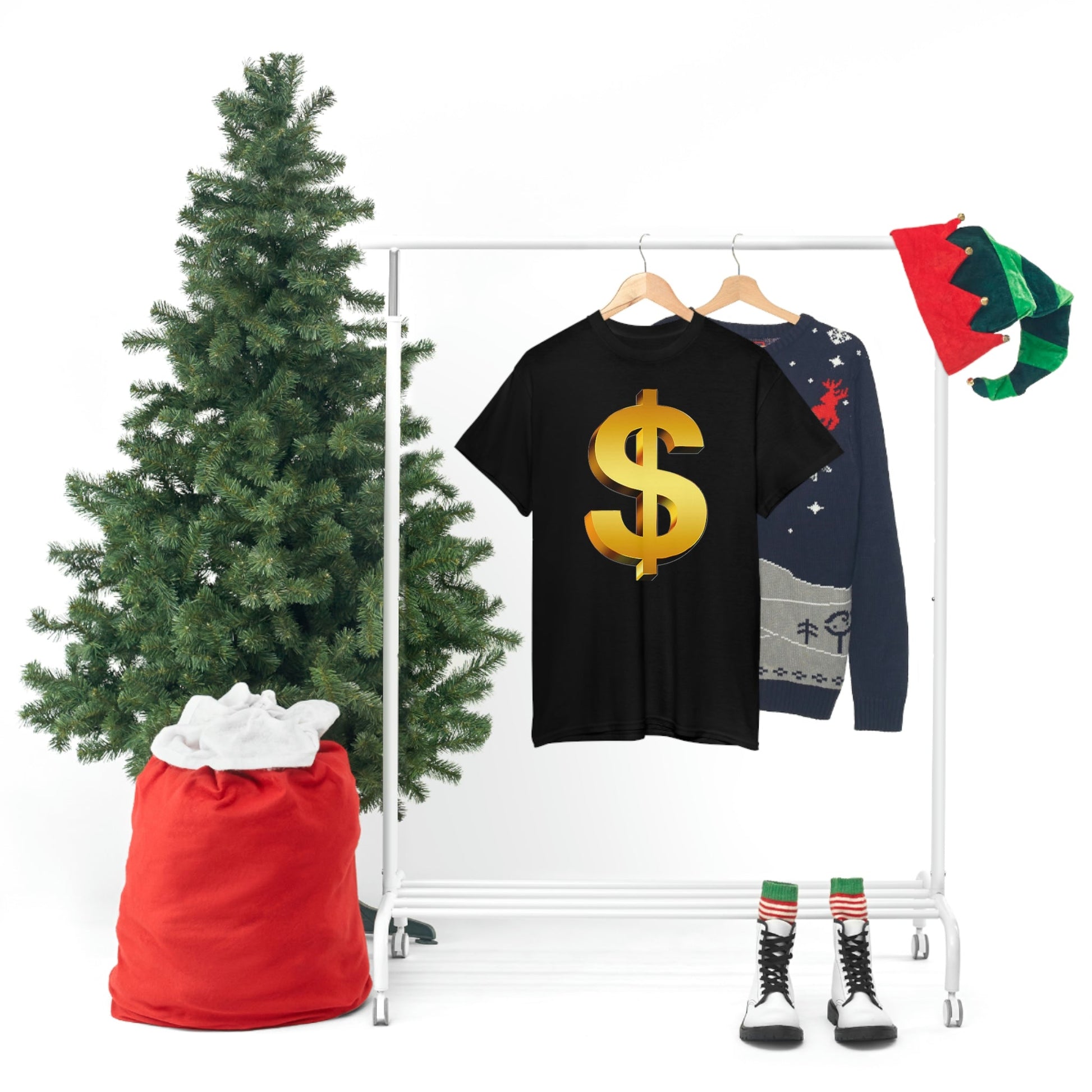 Bling Money Cash My Money Folds Unisex Heavy Cotton Tee Bills cash currency bucks coin funds gold dollar C-note big shot deep pocket