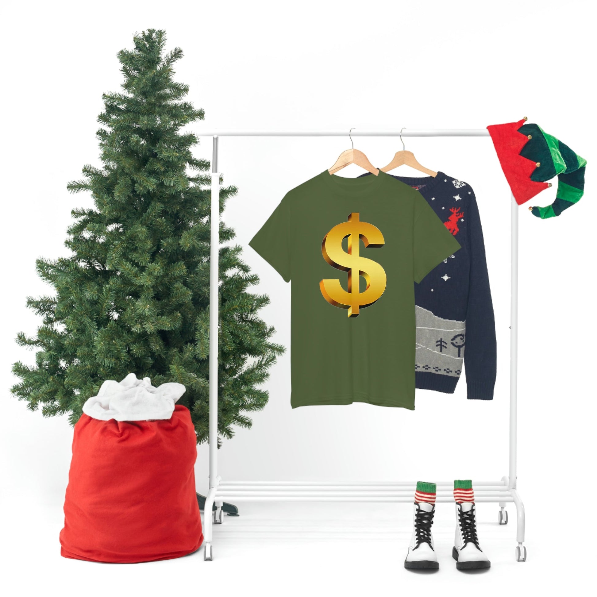 Bling Money Cash My Money Folds Unisex Heavy Cotton Tee Bills cash currency bucks coin funds gold dollar C-note big shot deep pocket