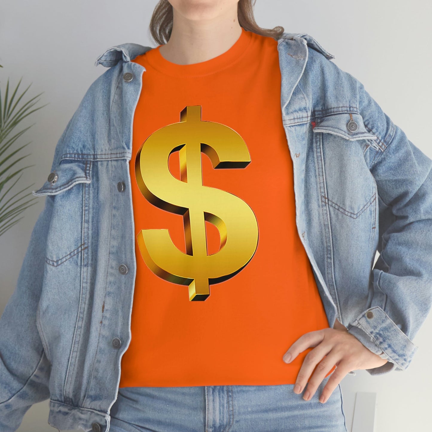 Bling Money Cash My Money Folds Unisex Heavy Cotton Tee Bills cash currency bucks coin funds gold dollar C-note big shot deep pocket