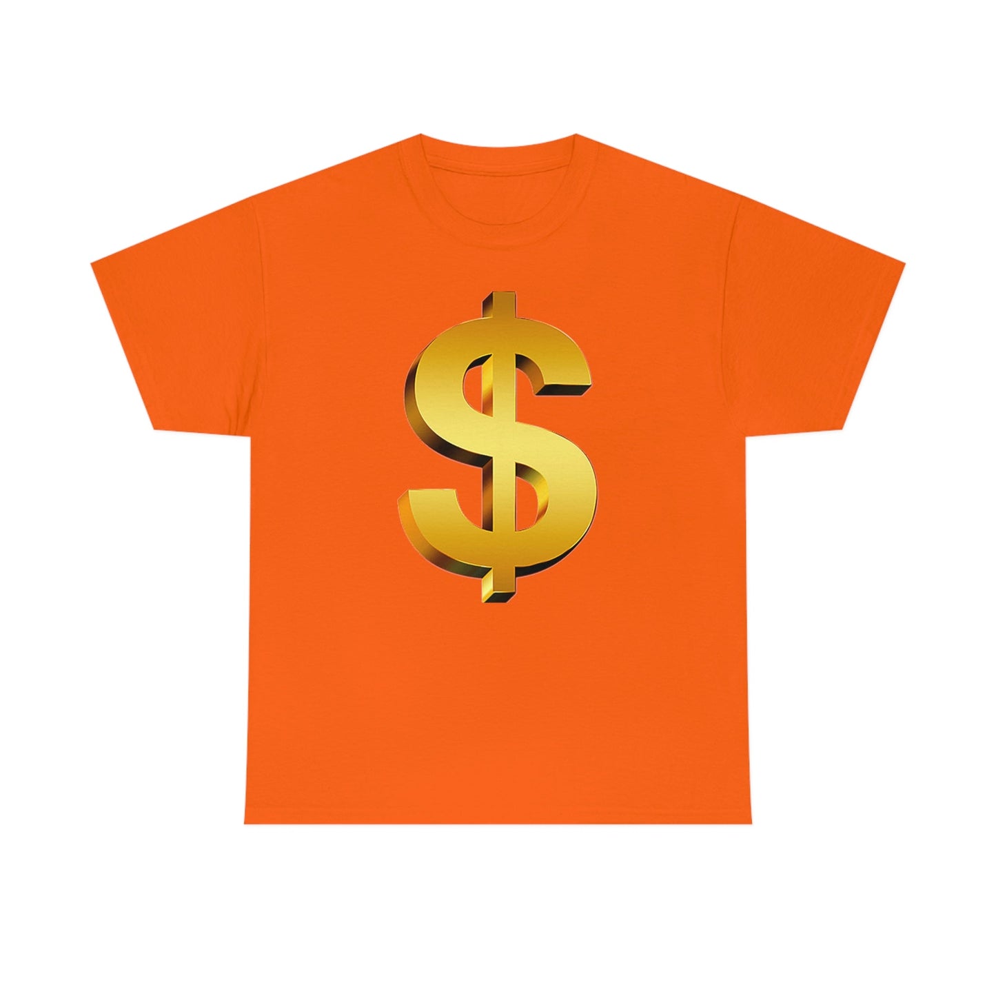 Bling Money Cash My Money Folds Unisex Heavy Cotton Tee Bills cash currency bucks coin funds gold dollar C-note big shot deep pocket