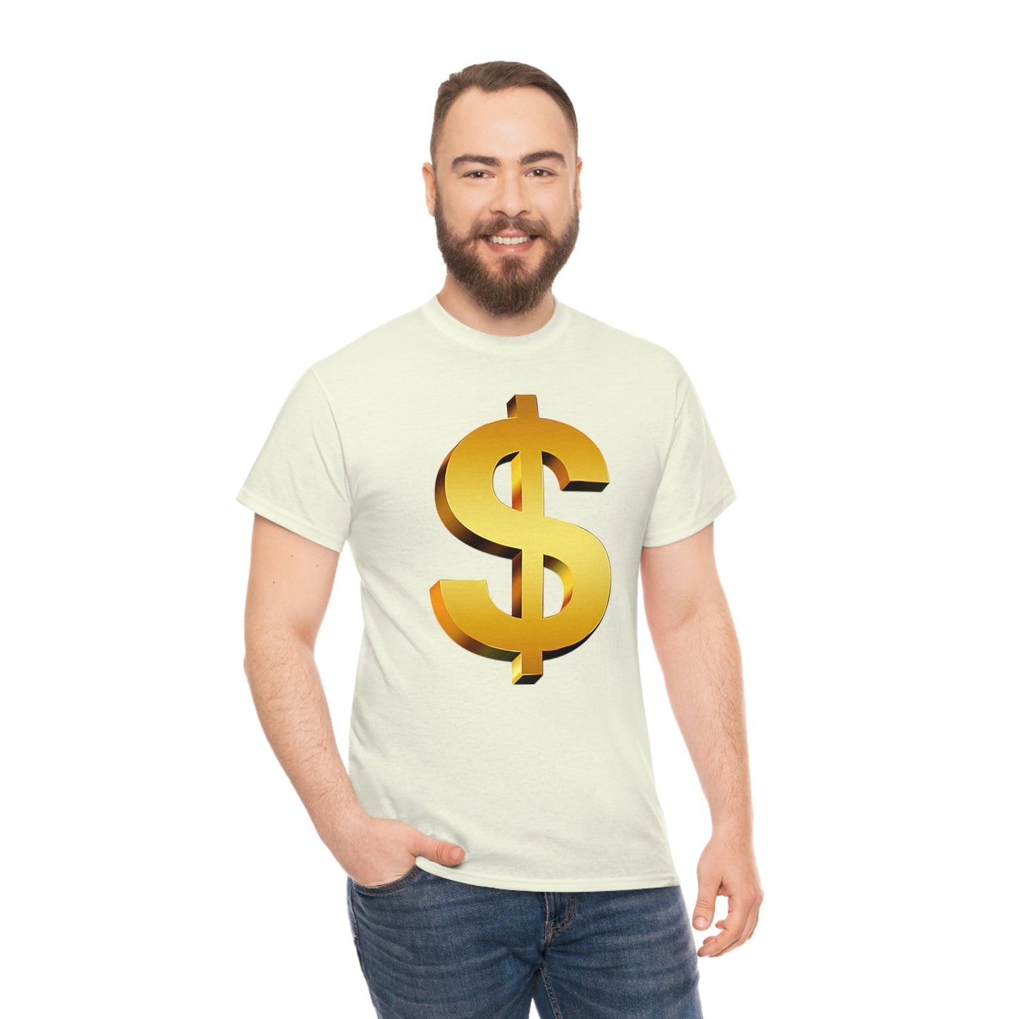 Bling Money Cash My Money Folds Unisex Heavy Cotton Tee Bills cash currency bucks coin funds gold dollar C-note big shot deep pocket