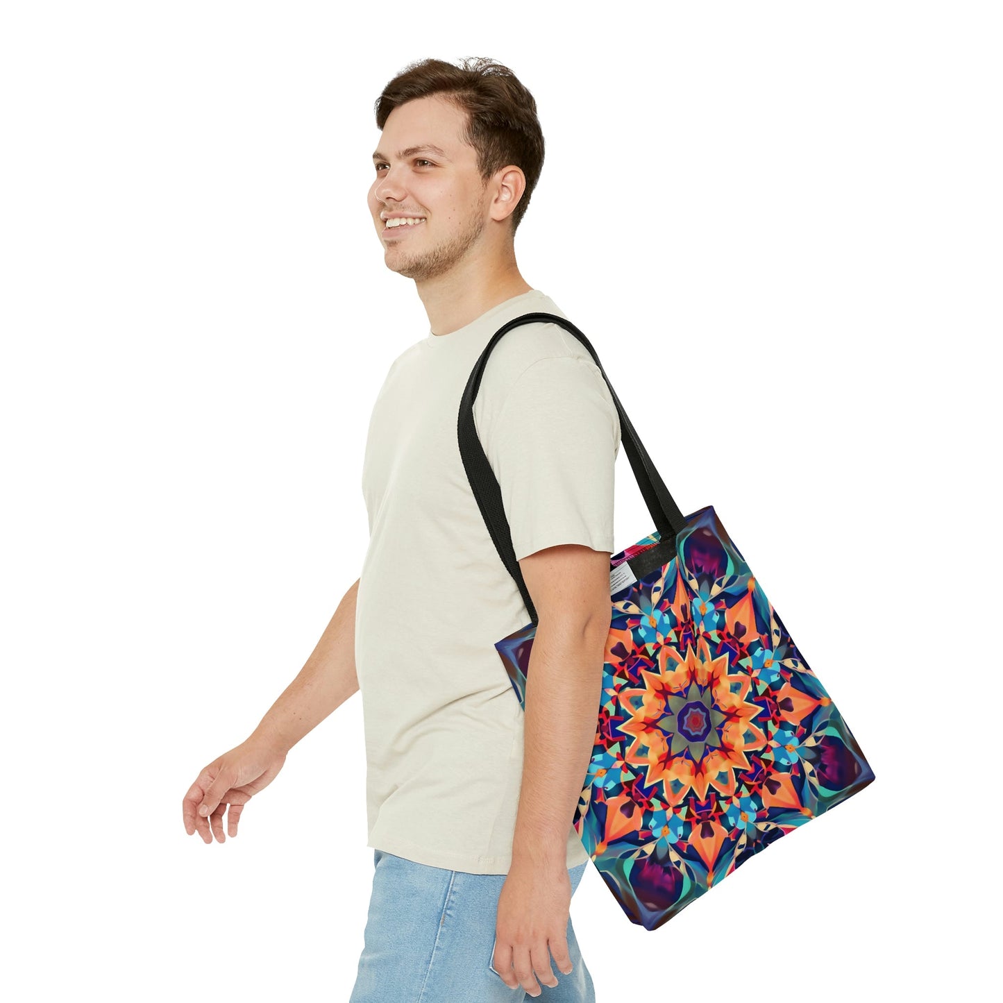 BOHO Abstract Mandala Design on Tote Bag