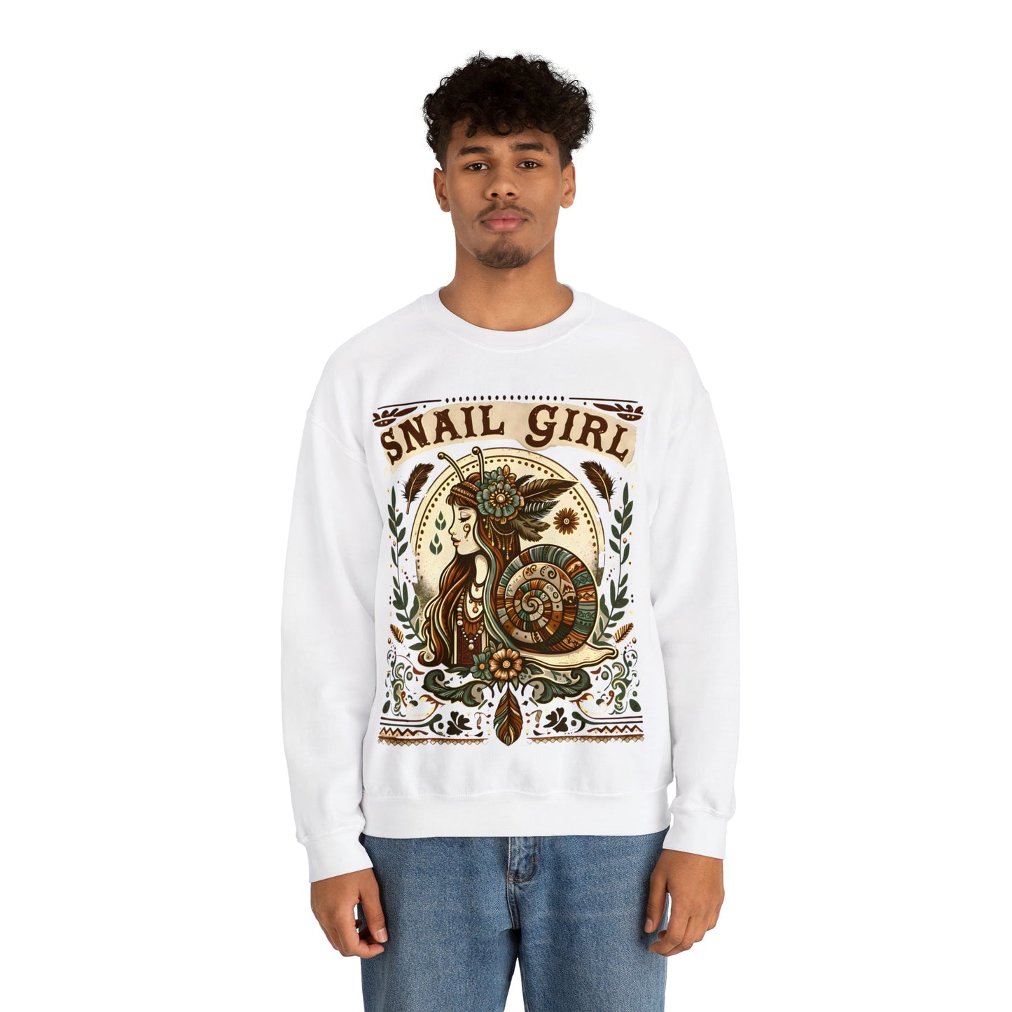 BOHO Snail Girl Sweatshirt
