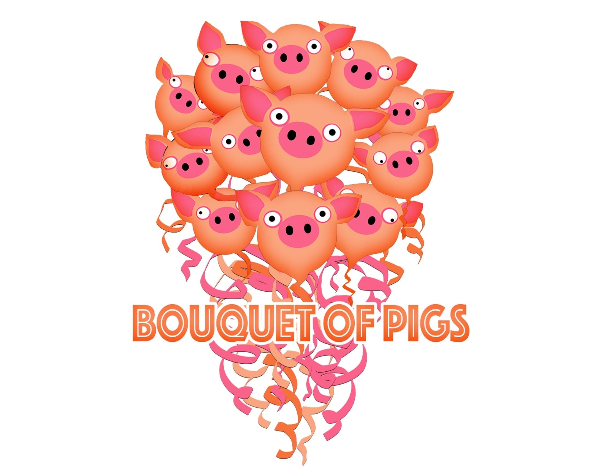 Bouquet of Pigs Women's Protective Tee from Sun, Wind, and Elements