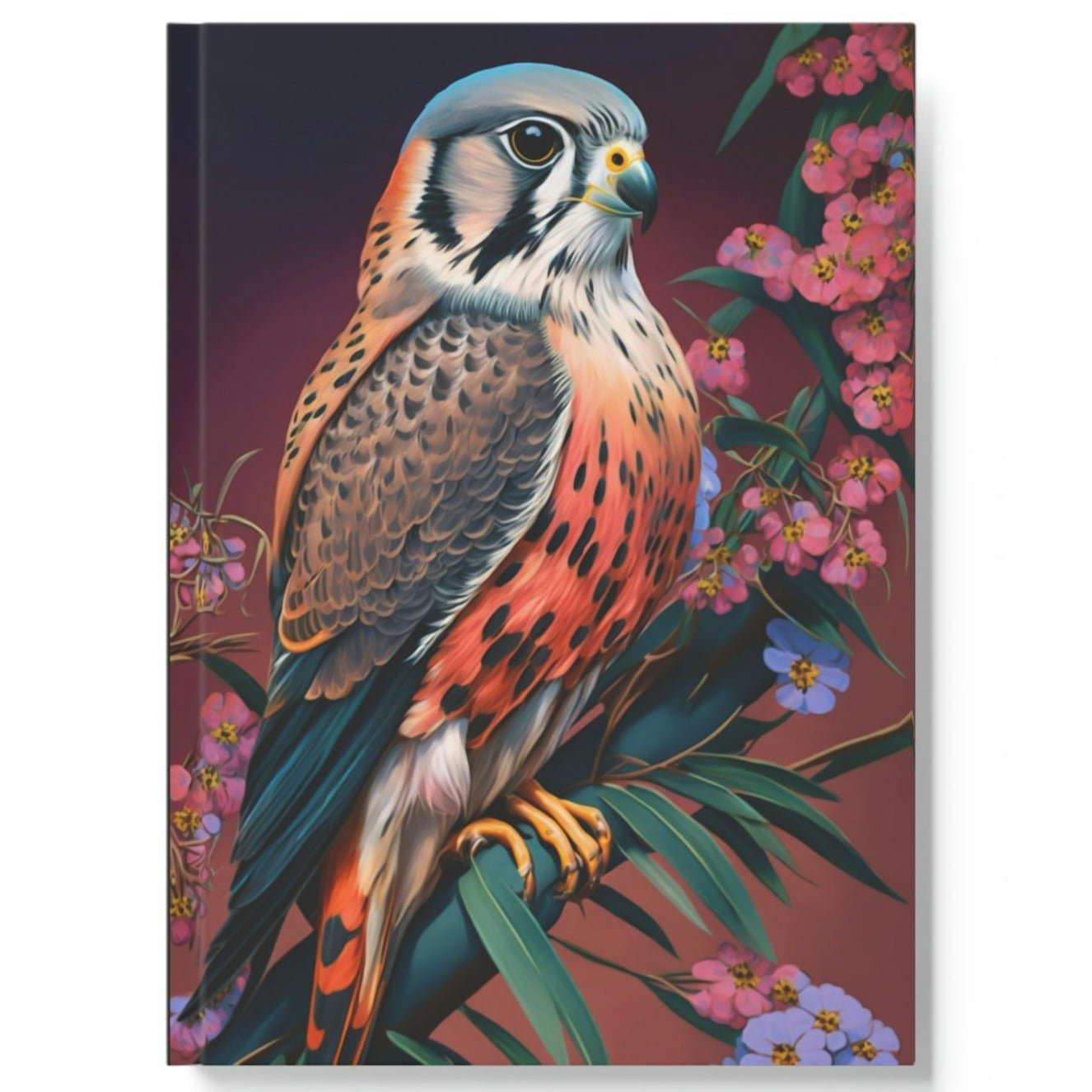 Bright American Kestrel Hard Backed Journal