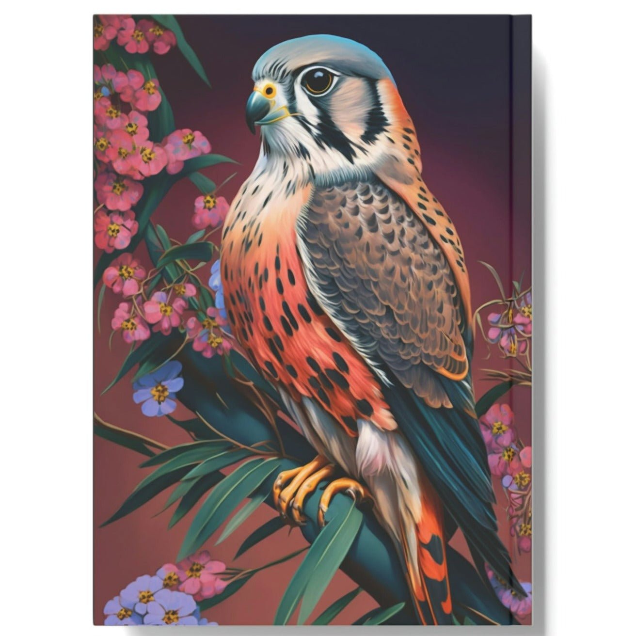 Bright American Kestrel Hard Backed Journal