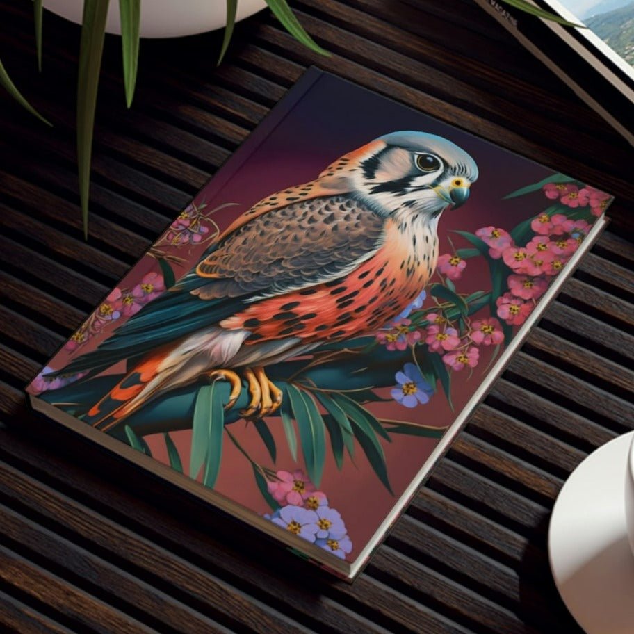 Bright American Kestrel Hard Backed Journal