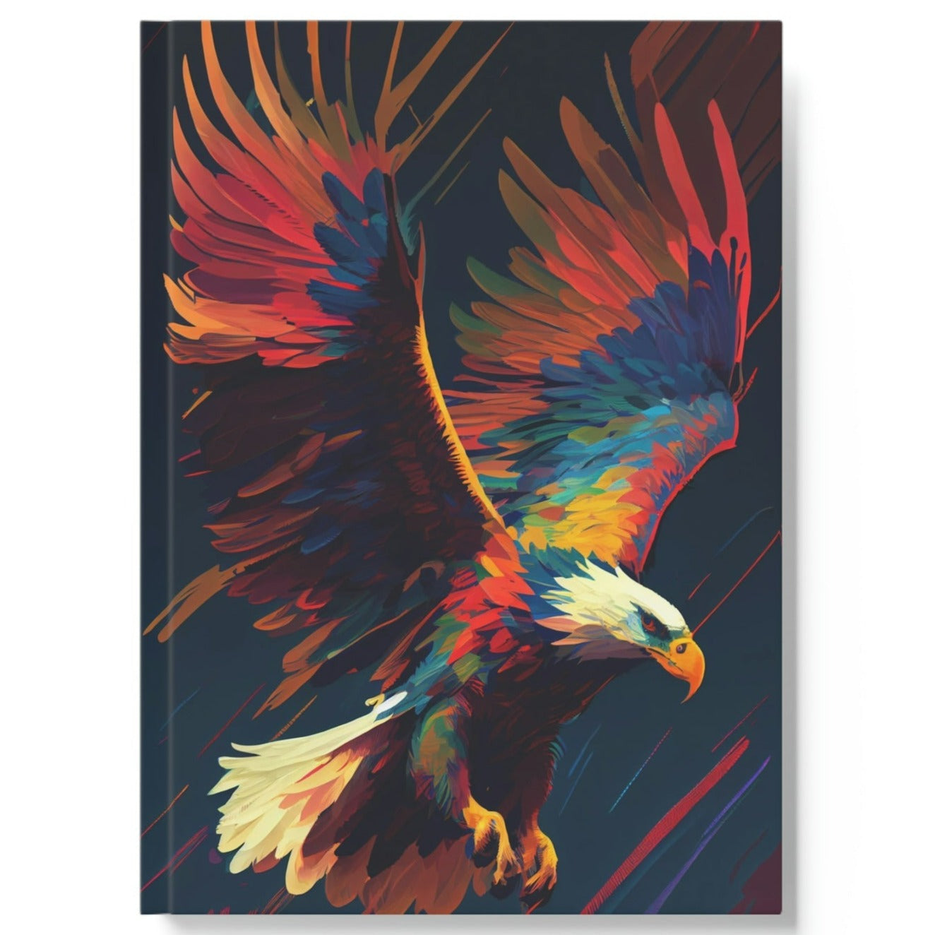 Bright Bald Eagle Hard Backed Journal