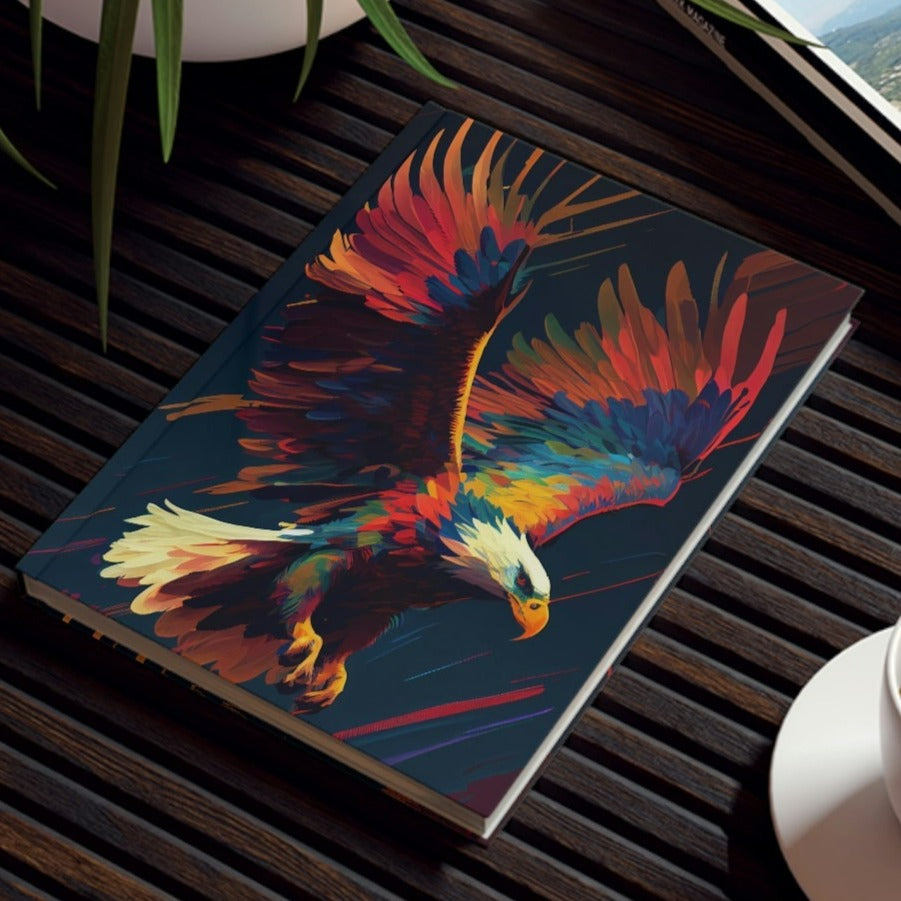 Bright Bald Eagle Hard Backed Journal