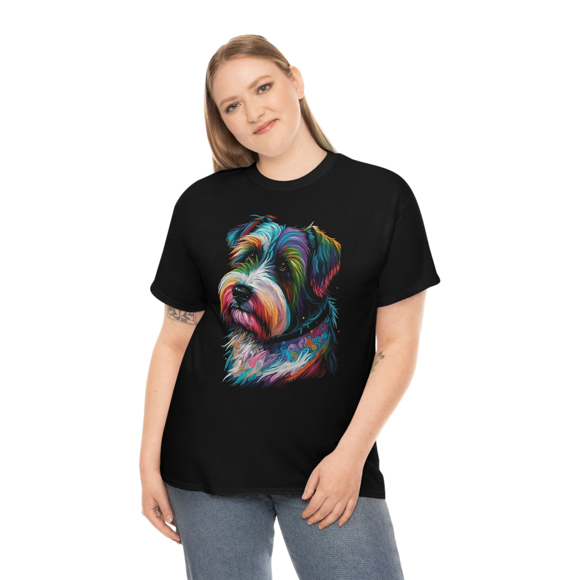 Bright Biewer Terrier Heavy Cotton T-Shirt