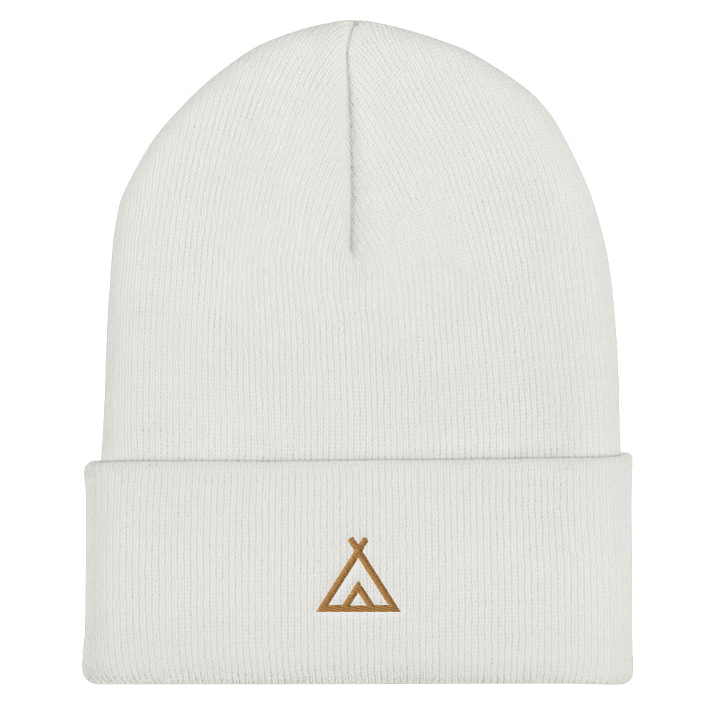 Camping Cuffed Beanie | Perfect gift for the Outdoors, Camping, Hiking & Climbing Enthusiast! | Multiple Hat Colors Available