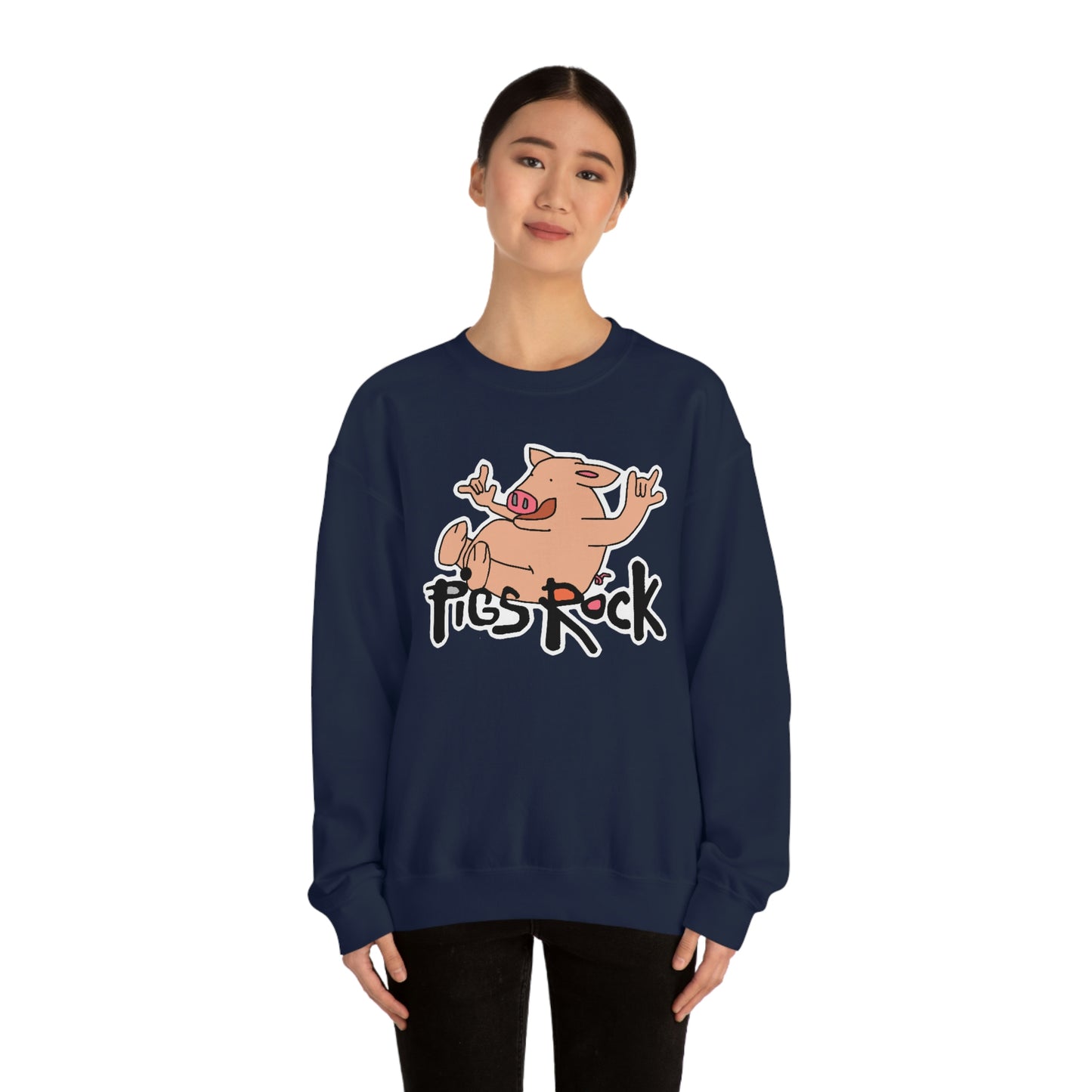 Pigs Rock Unisex Heavy Blend Crewneck Sweatshirt