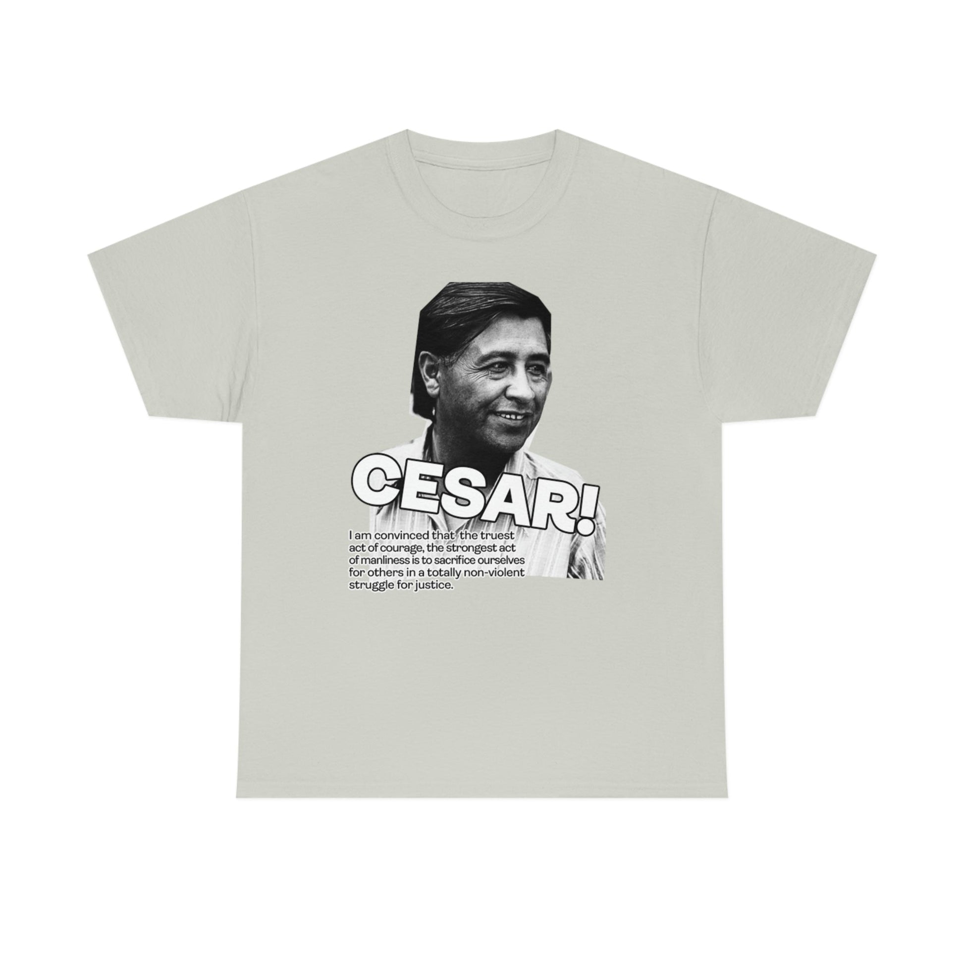 Cesar Chavez Quote Unisex Heavy Cotton Tee Hero Series Gloria Steinem Martin Luther King Jr