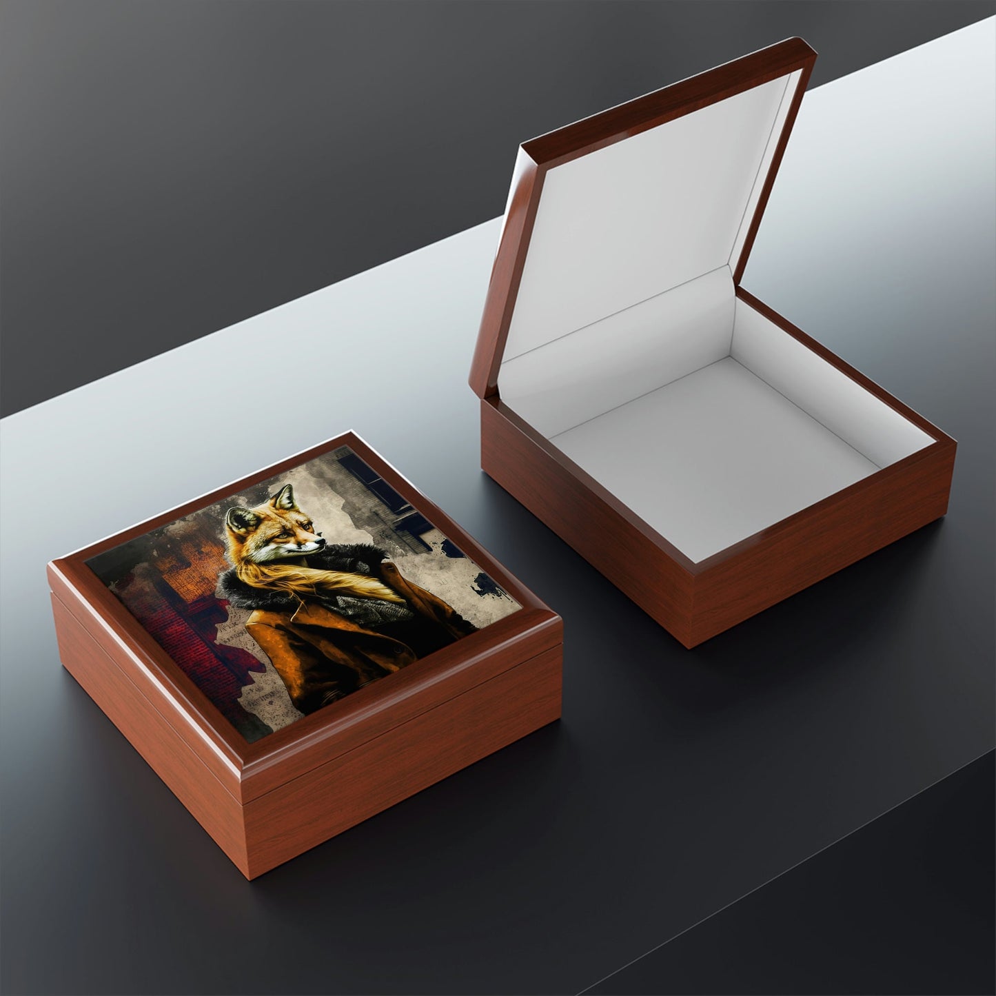 City Fox Jewelry Box