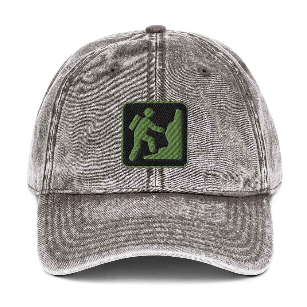 Climber Vintage Cotton Twill Cap | Perfect gift for the Outdoors, Camping, Hiking & Climbing Enthusiast! | Multiple Hat Colors Available