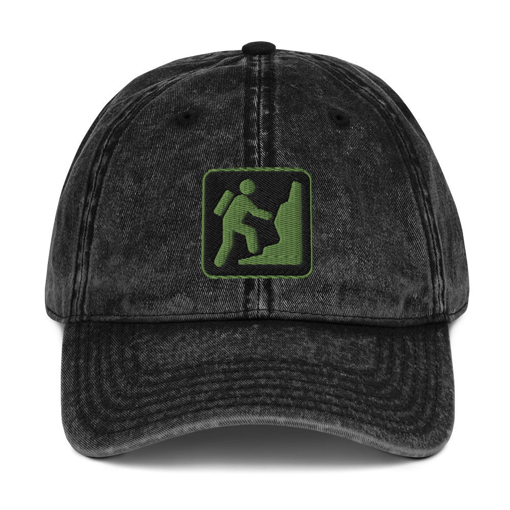 Climber Vintage Cotton Twill Cap | Perfect gift for the Outdoors, Camping, Hiking & Climbing Enthusiast! | Multiple Hat Colors Available