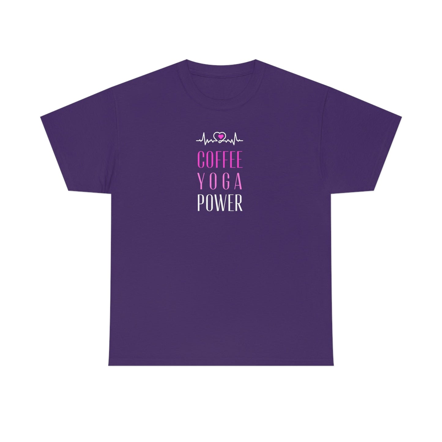 Coffee Yoga Power Heavy Cotton Tee