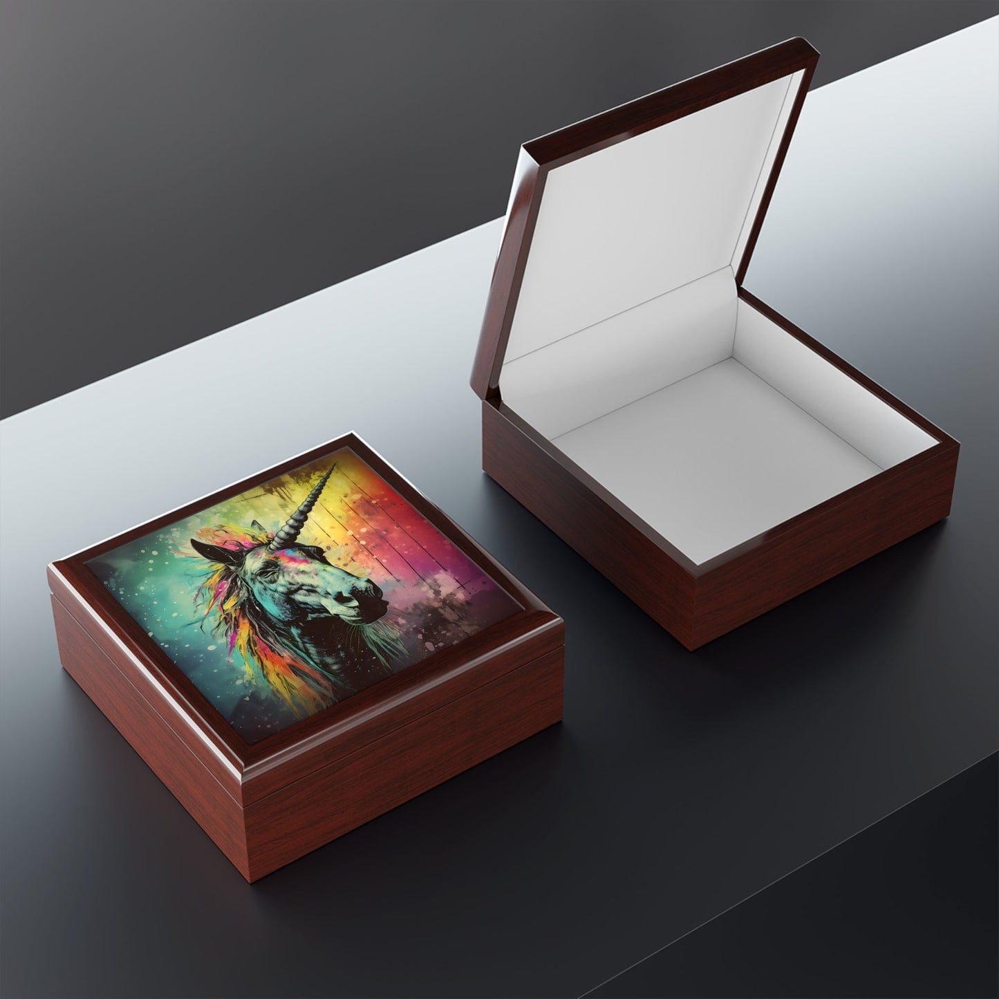 Copy of Japandi Unicorn and Baby Jewelry Box