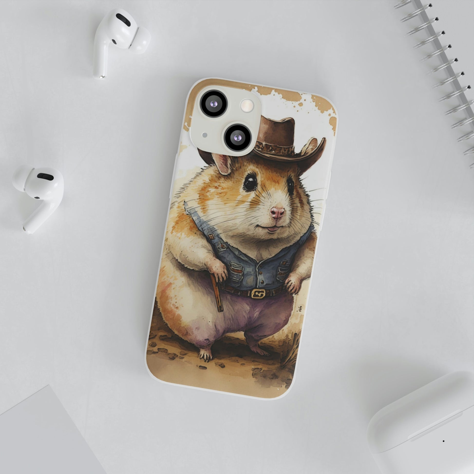 Cowboy Hamster Flexi Phone Cases