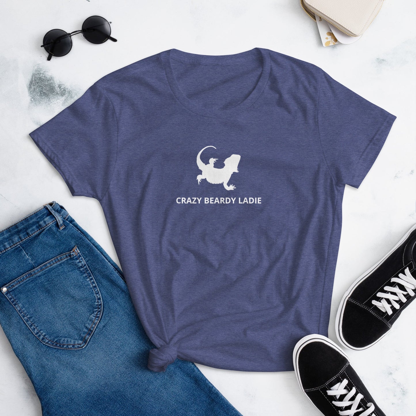 Crazy Beardy Lady Women's short sleeve t-shirt