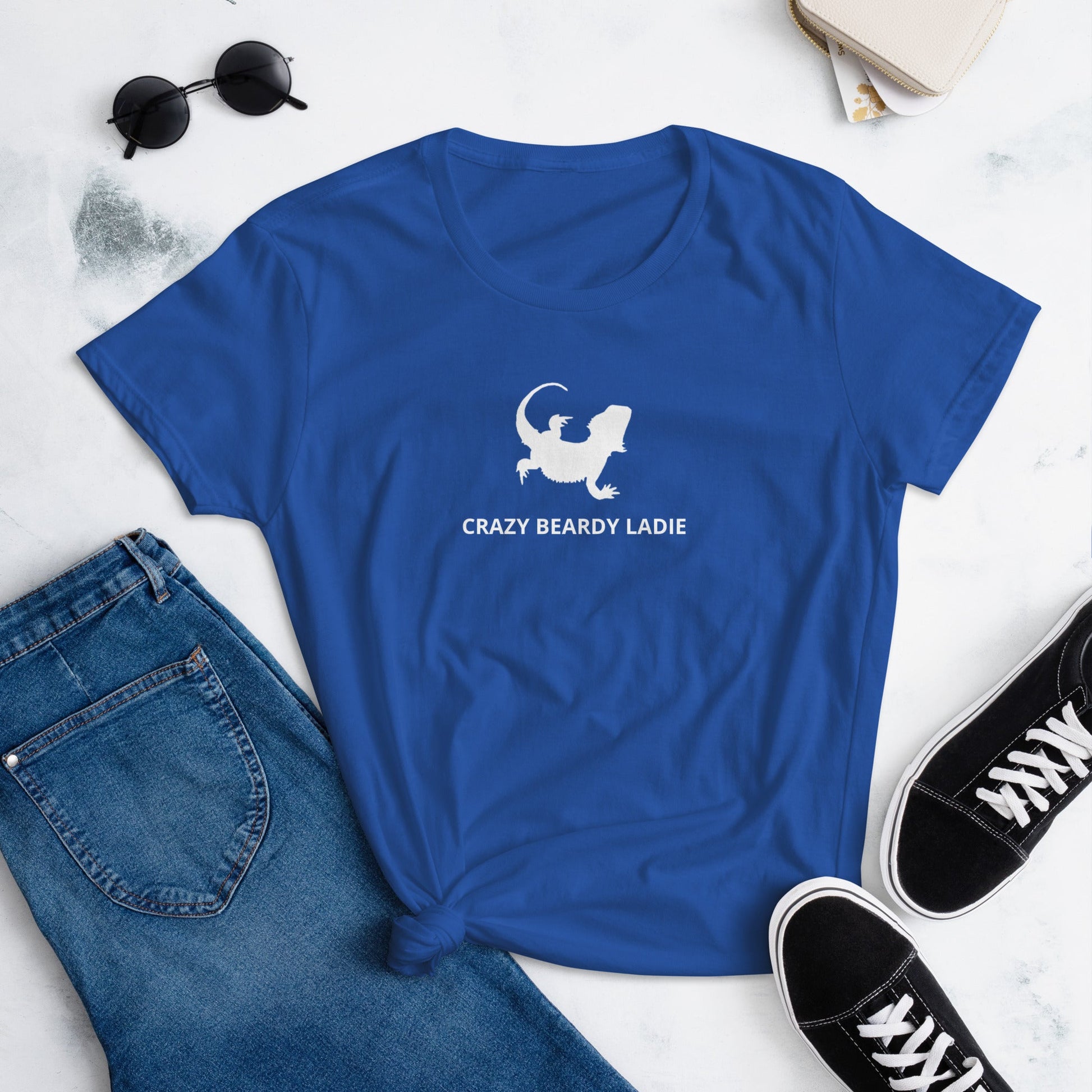 Crazy Beardy Lady Women's short sleeve t-shirt