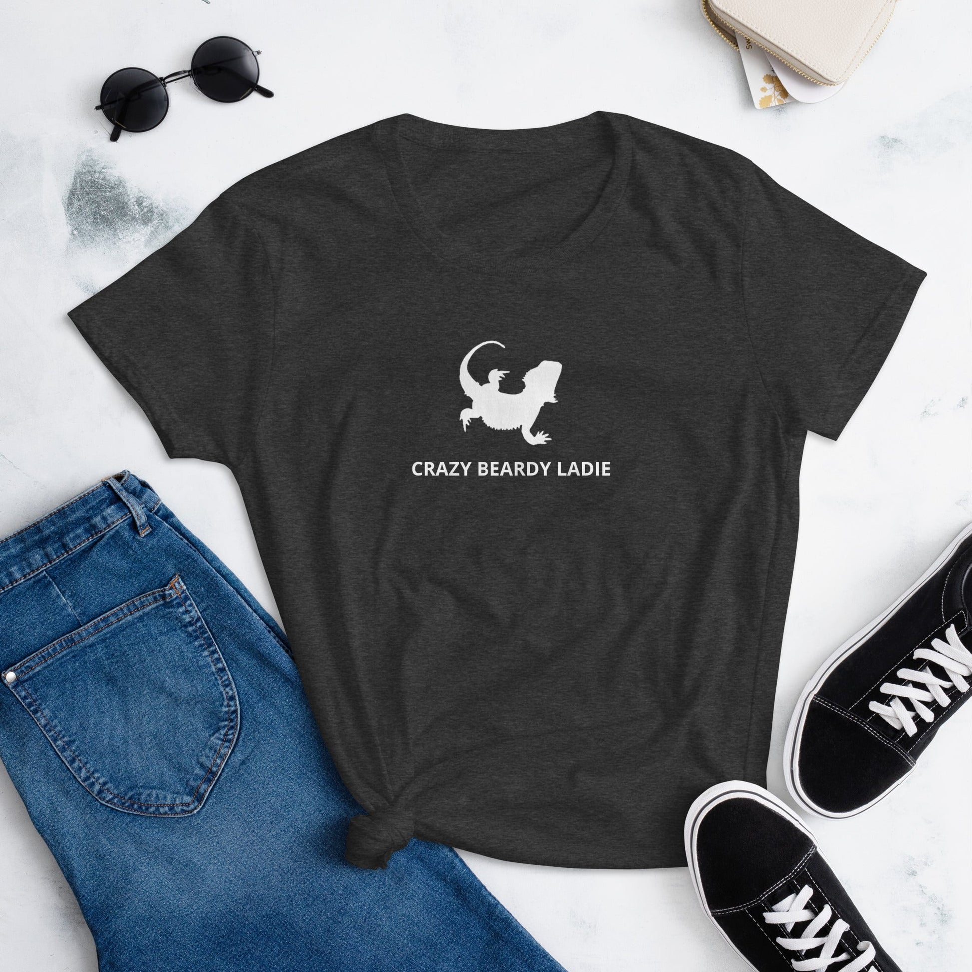Crazy Beardy Lady Women's short sleeve t-shirt