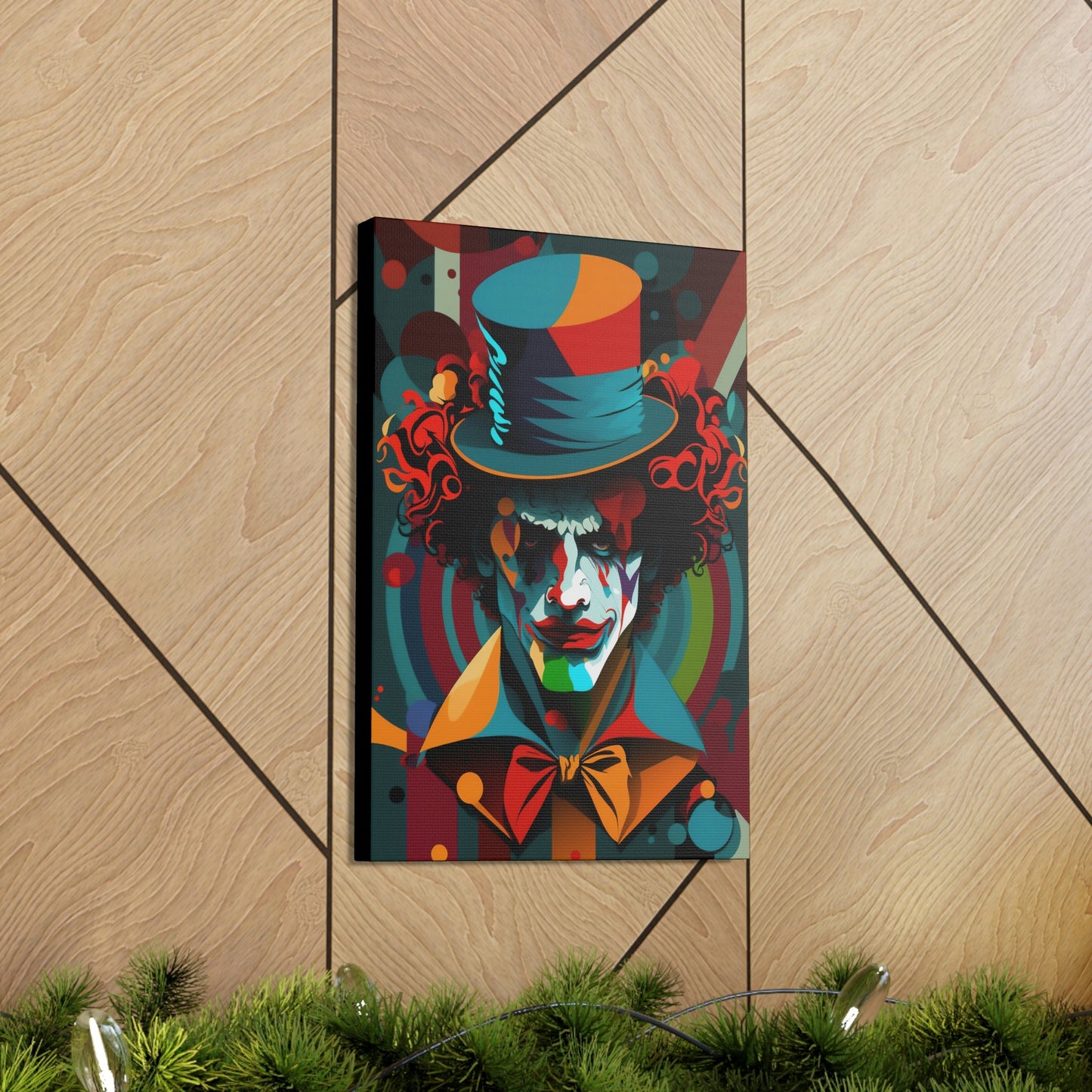 Crazy Insane Evil Spooky Clowns – Mr. Terrifier the Clown from Hell Canvas Gallery Wraps
