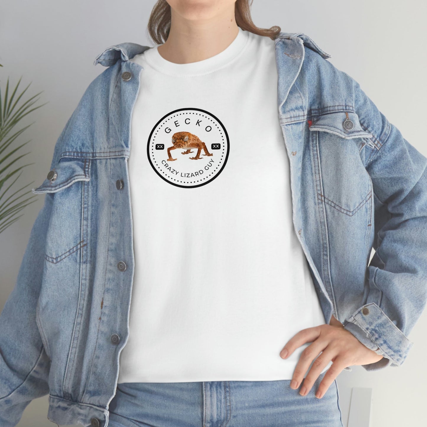 Crazy Lizard Guy Gecko Heavy Cotton Tee, Gecko Gift, Gecko Shirt, Gecko T-Shirt, Gecko Dad ,Leopard Gecko, Crested Gecko, Gecko Mom,