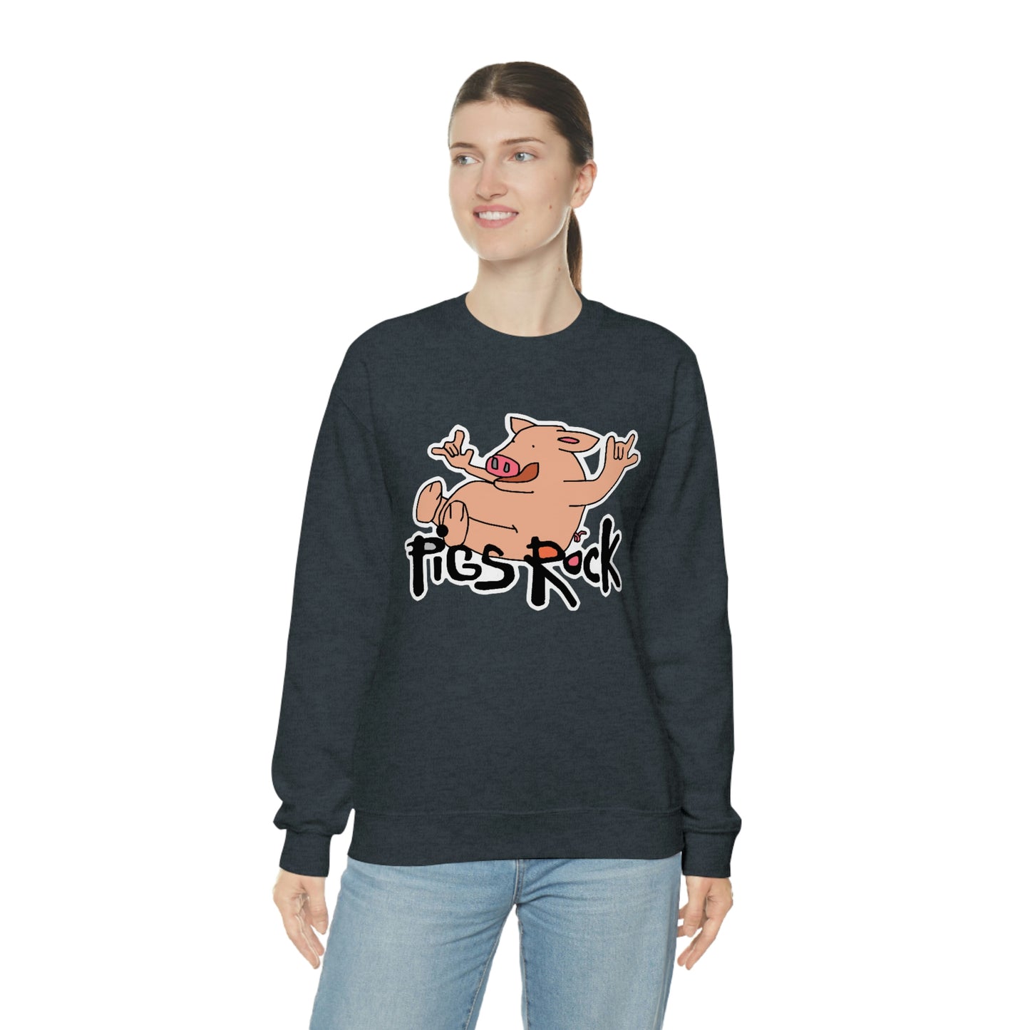 Pigs Rock Unisex Heavy Blend Crewneck Sweatshirt