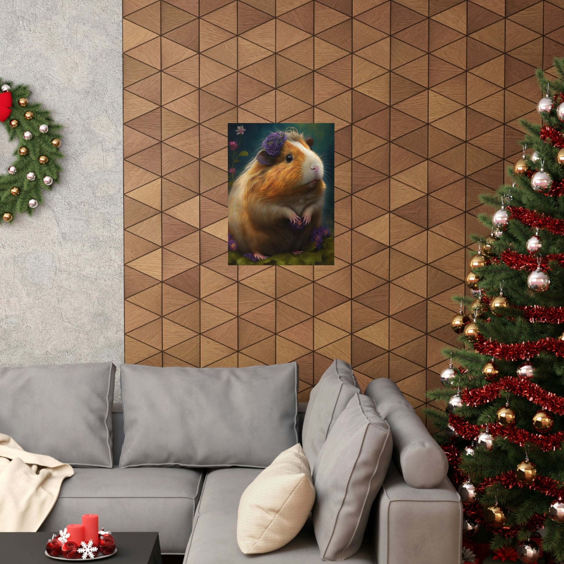 Day Dreaming Guinea Pig Premium Matte Vertical Posters