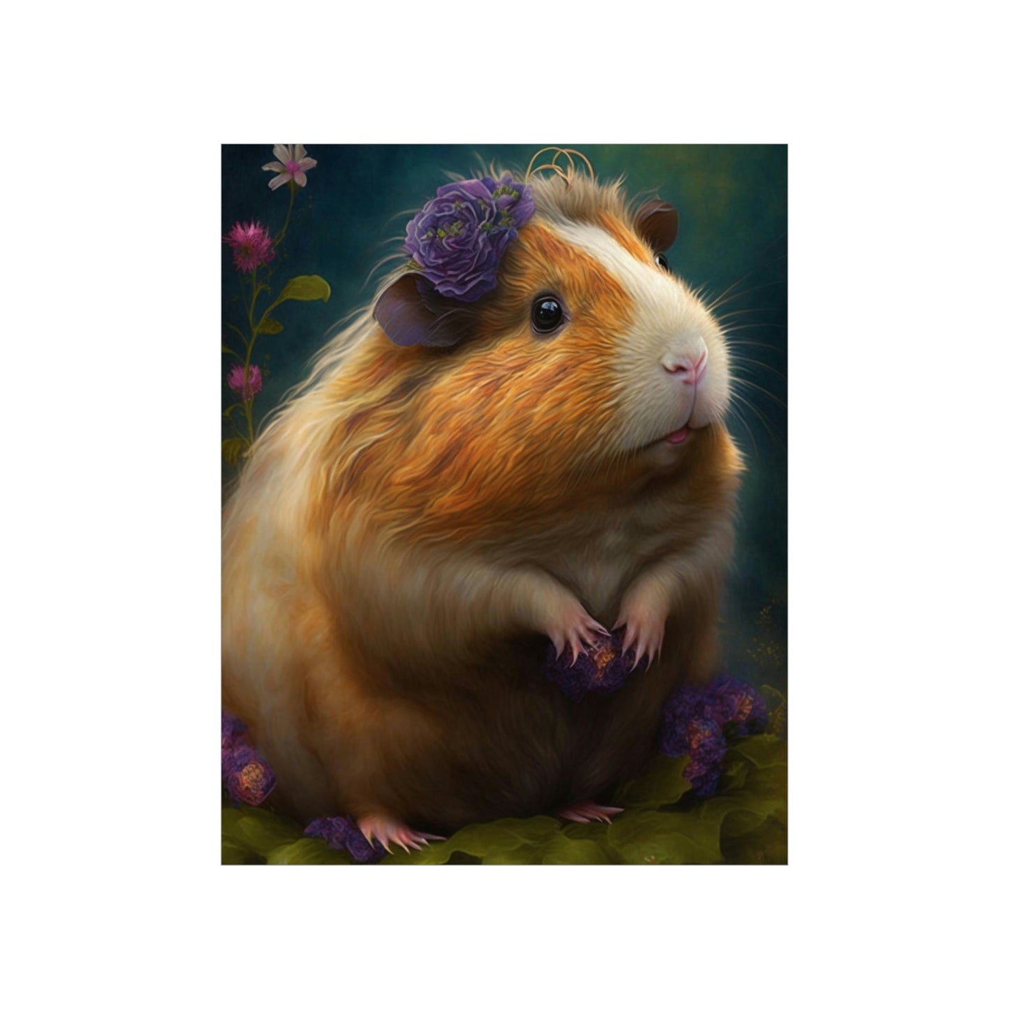 Day Dreaming Guinea Pig Premium Matte Vertical Posters