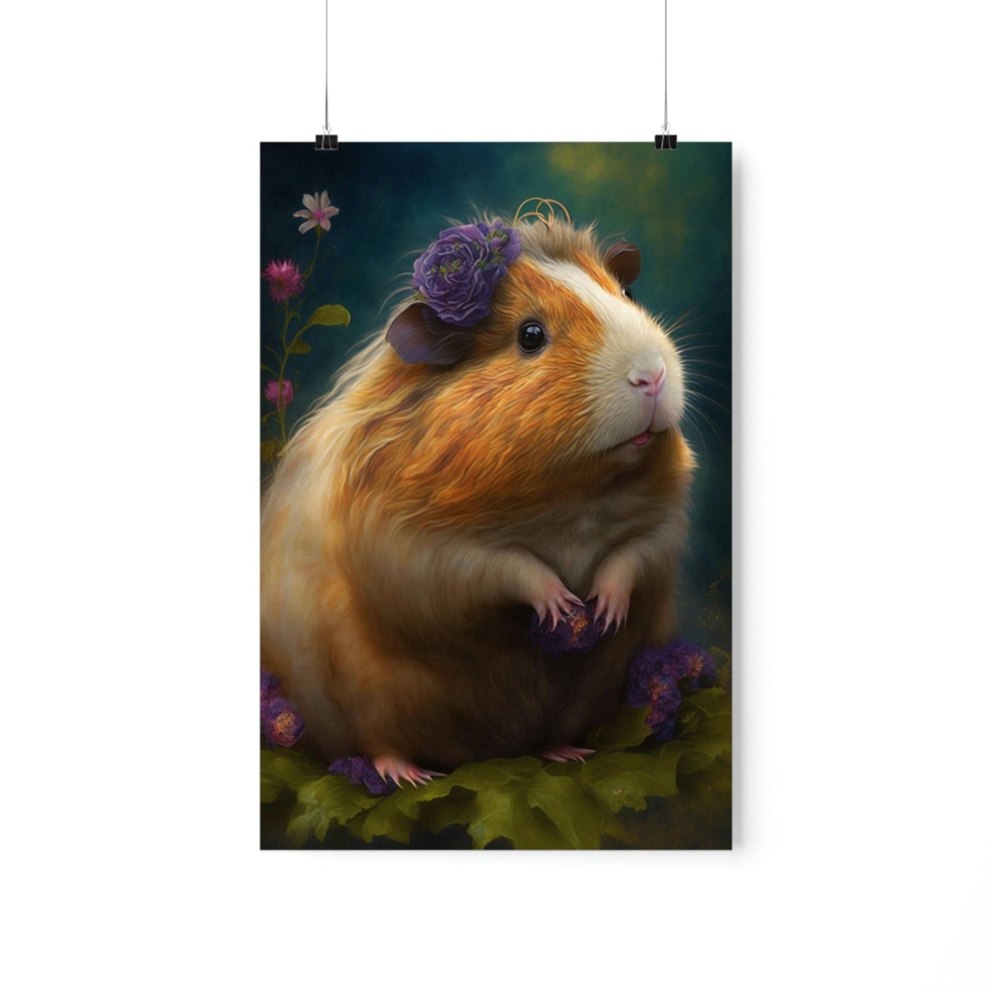 Day Dreaming Guinea Pig Premium Matte Vertical Posters