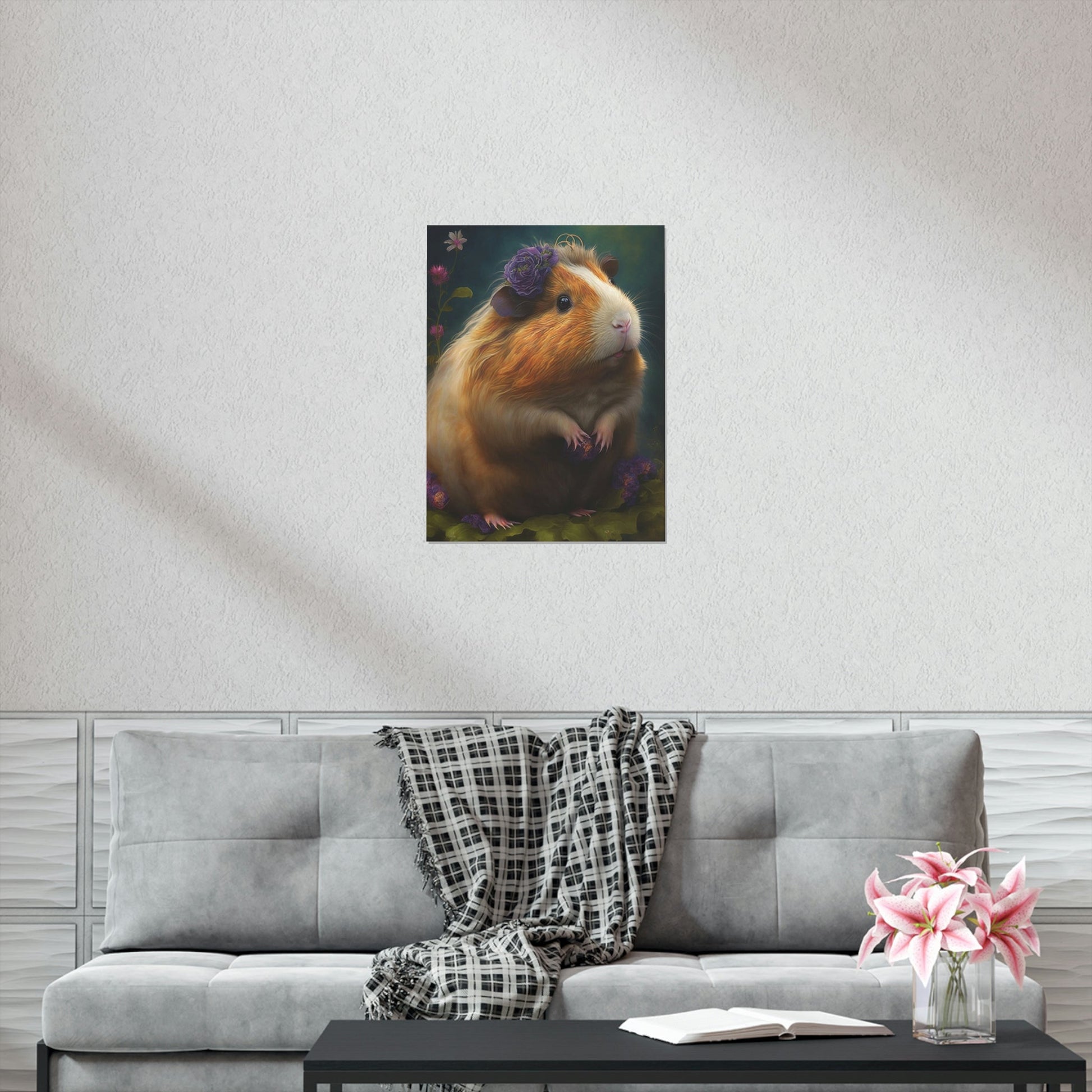 Day Dreaming Guinea Pig Premium Matte Vertical Posters