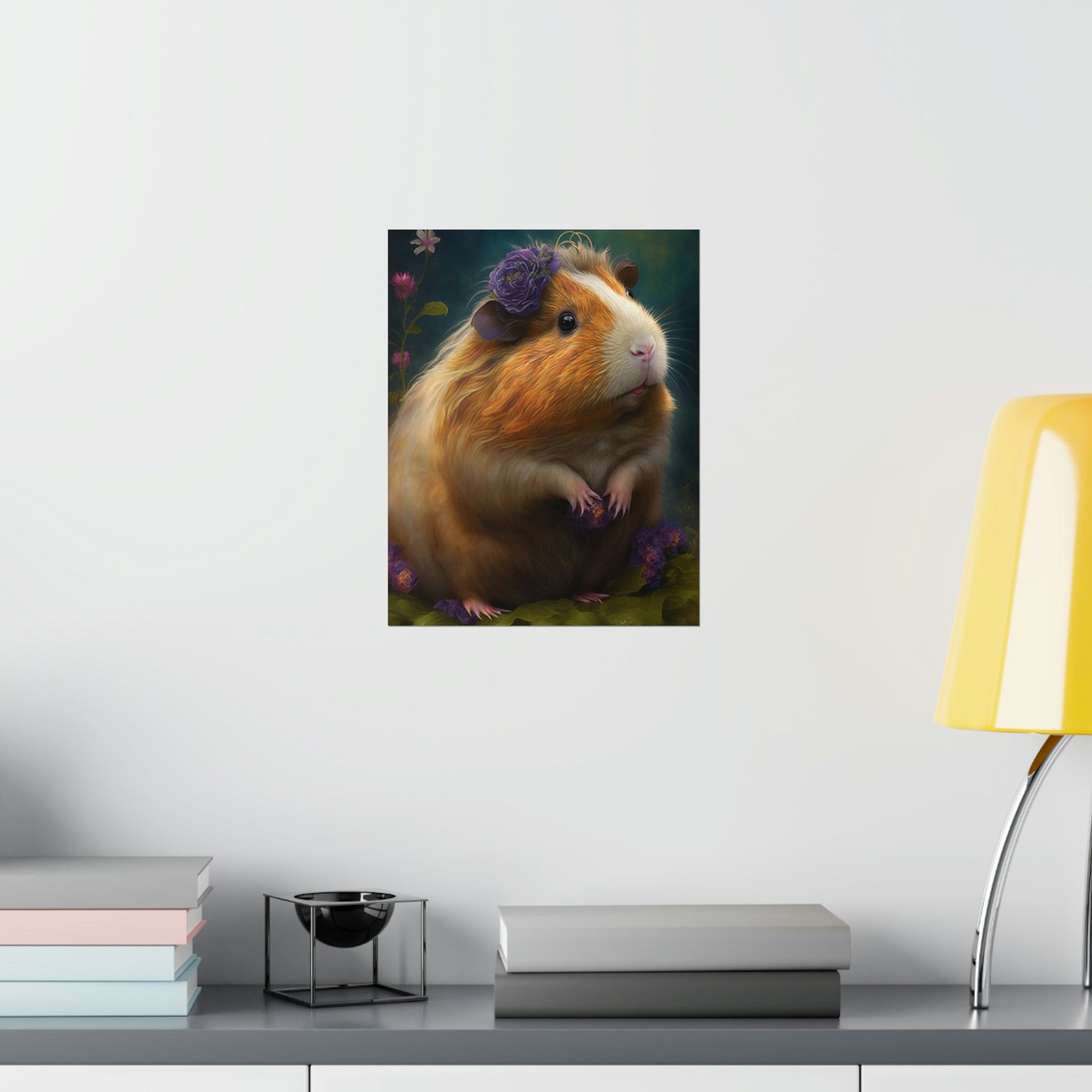 Day Dreaming Guinea Pig Premium Matte Vertical Posters