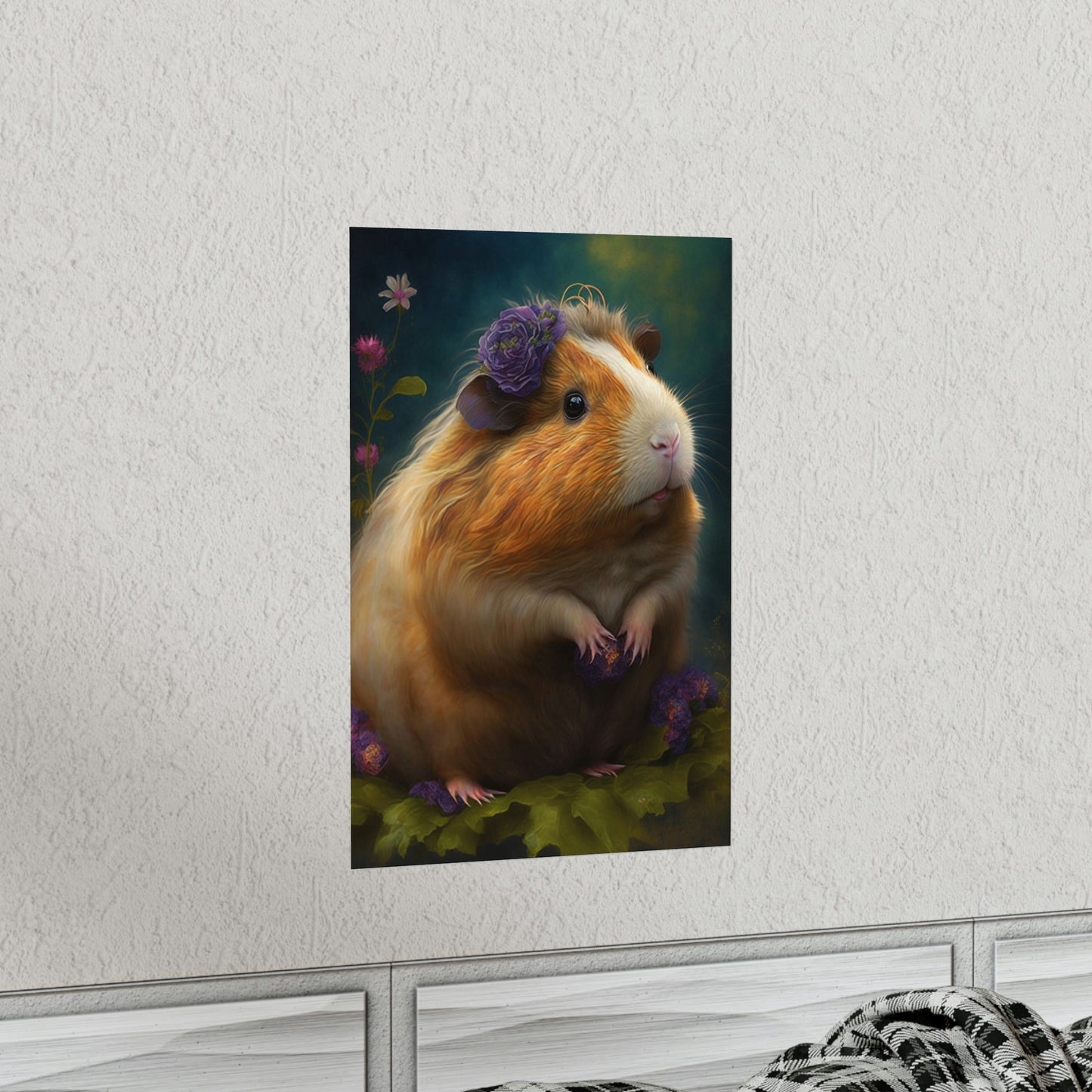 Day Dreaming Guinea Pig Premium Matte Vertical Posters